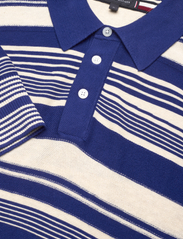 Tommy Hilfiger - CRAFTED STRIPE LS POLO - neulotut poolot - ultra blue/ weathered white - 2