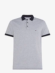 Tommy Hilfiger - MOULINE TIPPED SLIM POLO - kortærmede poloer - white / desert sky mouline - 0