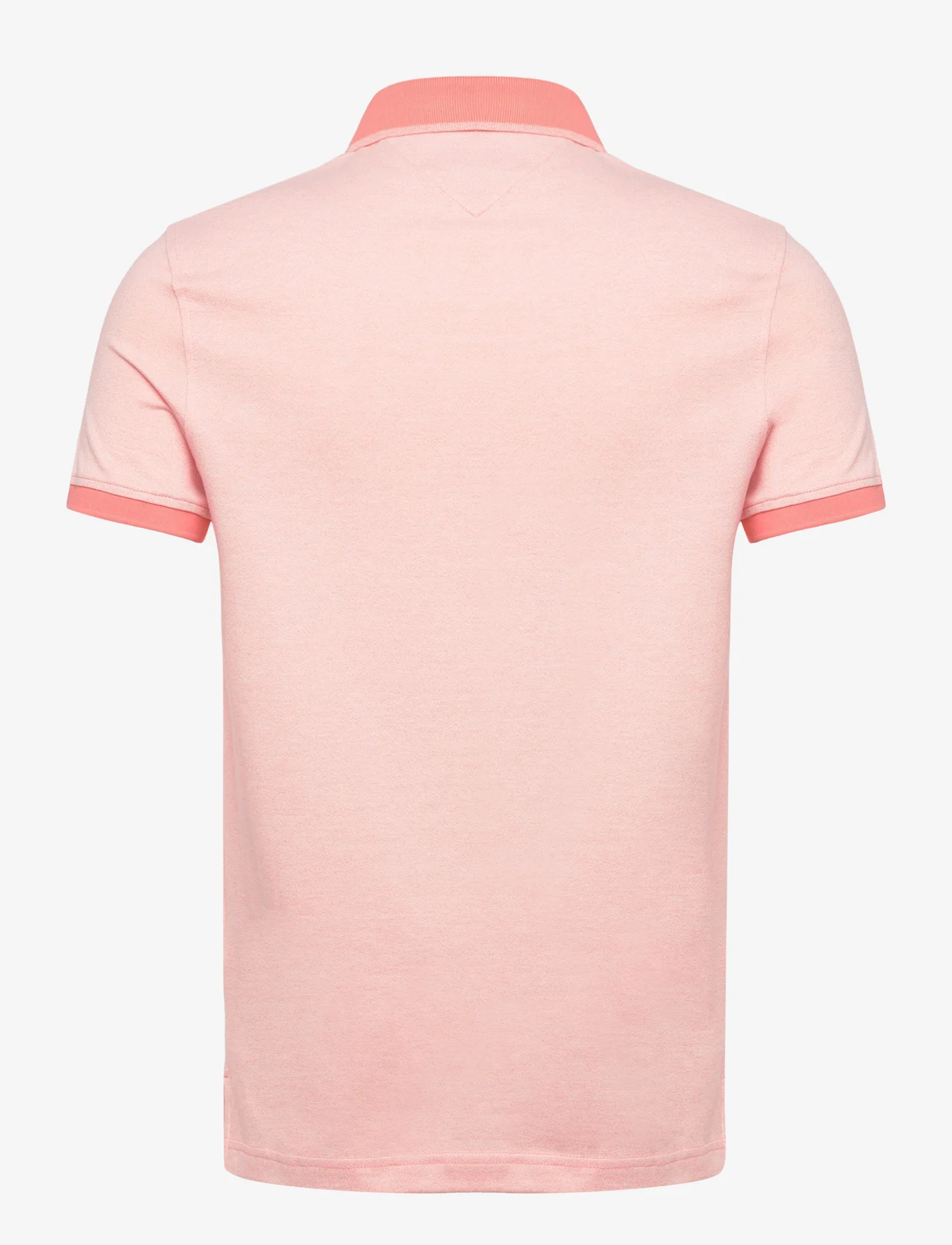 Tommy Hilfiger - MOULINE TIPPED SLIM POLO - lyhythihaiset - weathered white /peach dusk mouline - 1