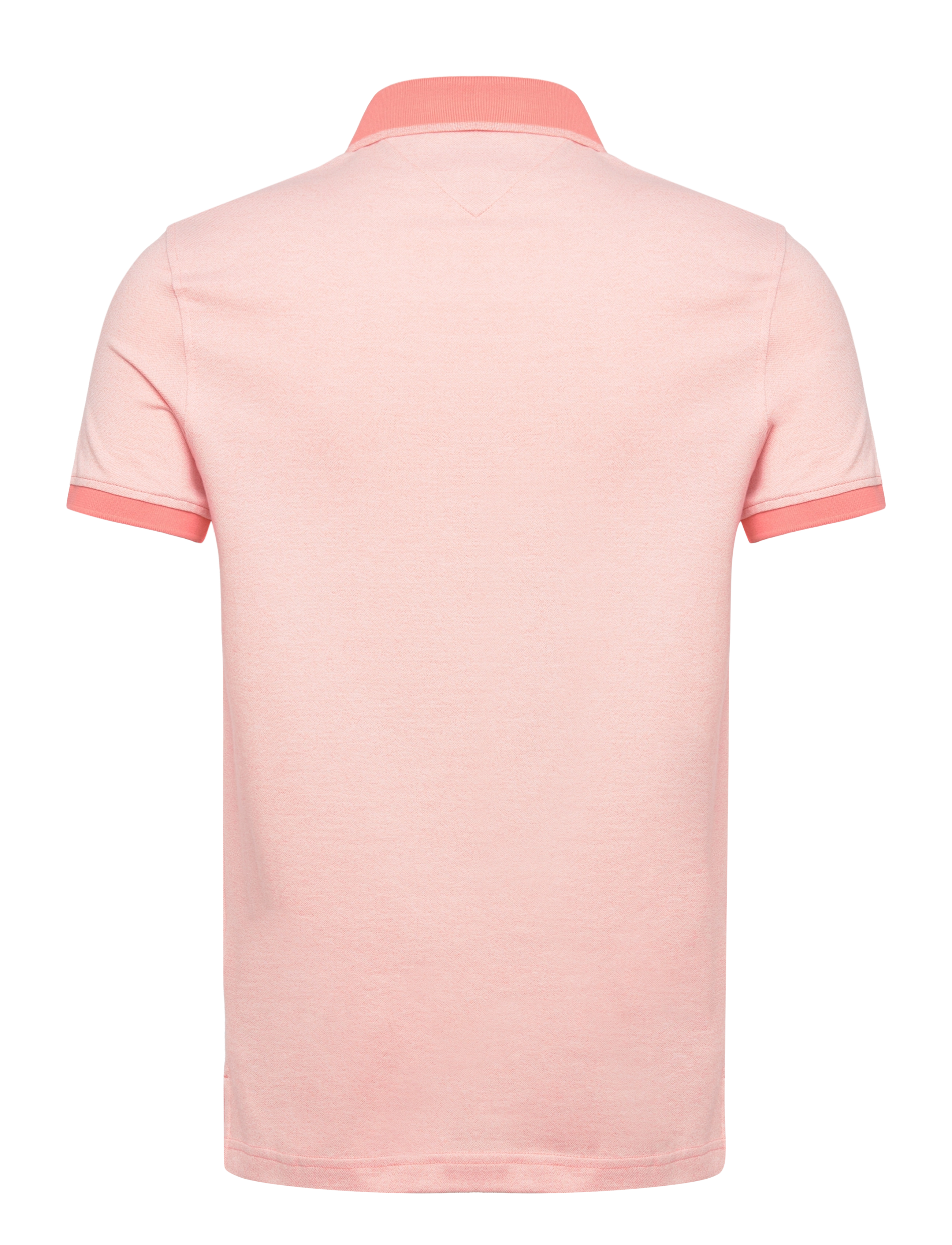 Tommy Hilfiger - MOULINE TIPPED SLIM POLO - weathered white /peach dusk mouline - 1