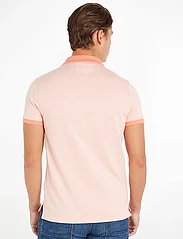 Tommy Hilfiger - MOULINE TIPPED SLIM POLO - lyhythihaiset - weathered white /peach dusk mouline - 4