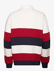 Tommy Hilfiger - STRIPE PREP RUGBY - polo marškinėliai ilgomis rankovėmis - wheathered white/multi - 1