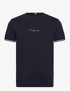 TOMMY LOGO TIPPED TEE, Tommy Hilfiger
