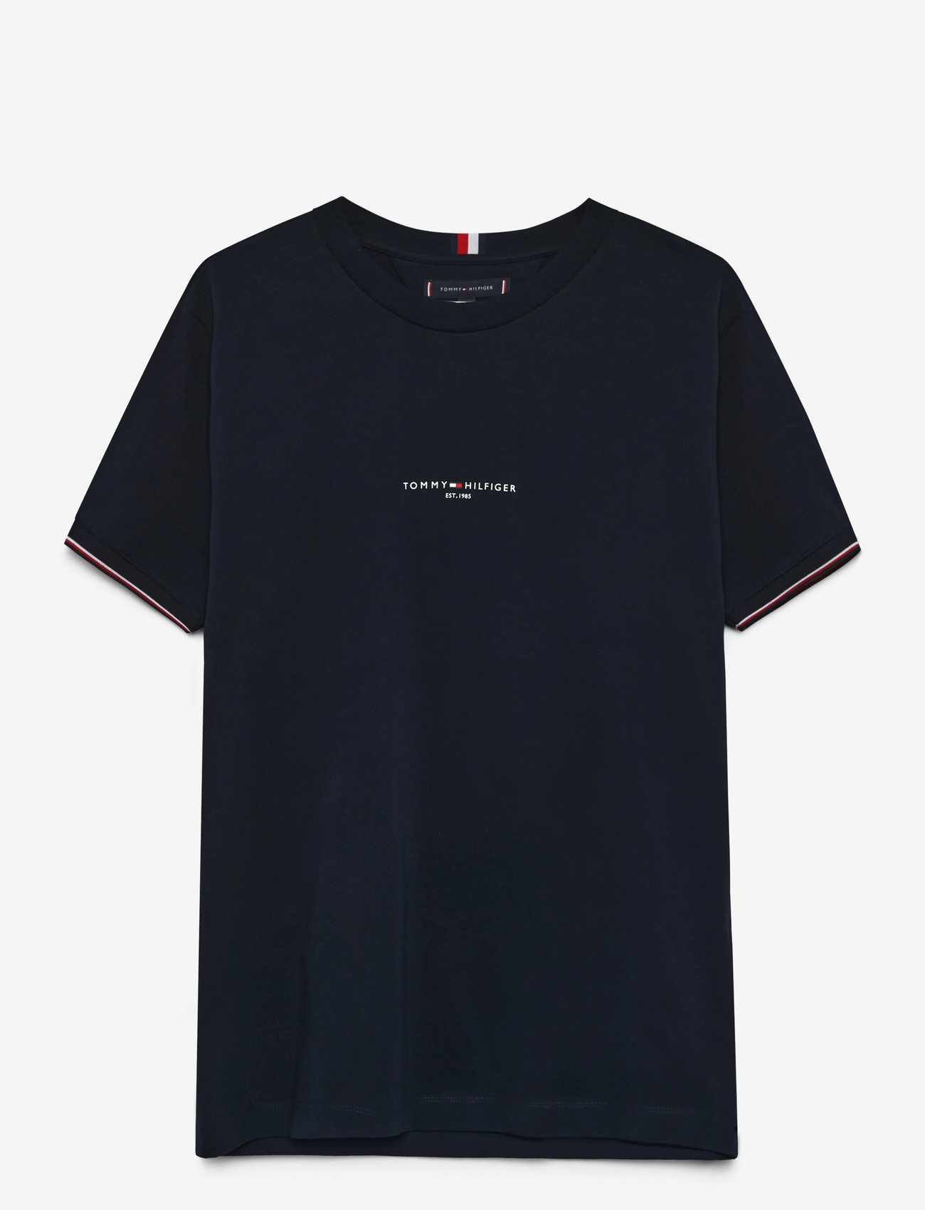 Tommy Hilfiger - TOMMY LOGO TIPPED TEE - kurzärmelig - desert sky - 1