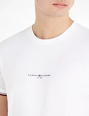 Tommy Hilfiger - TOMMY LOGO TIPPED TEE - lyhythihaiset - white - 5