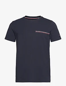 SMALL CHEST STRIPE MONOTYPE TEE, Tommy Hilfiger