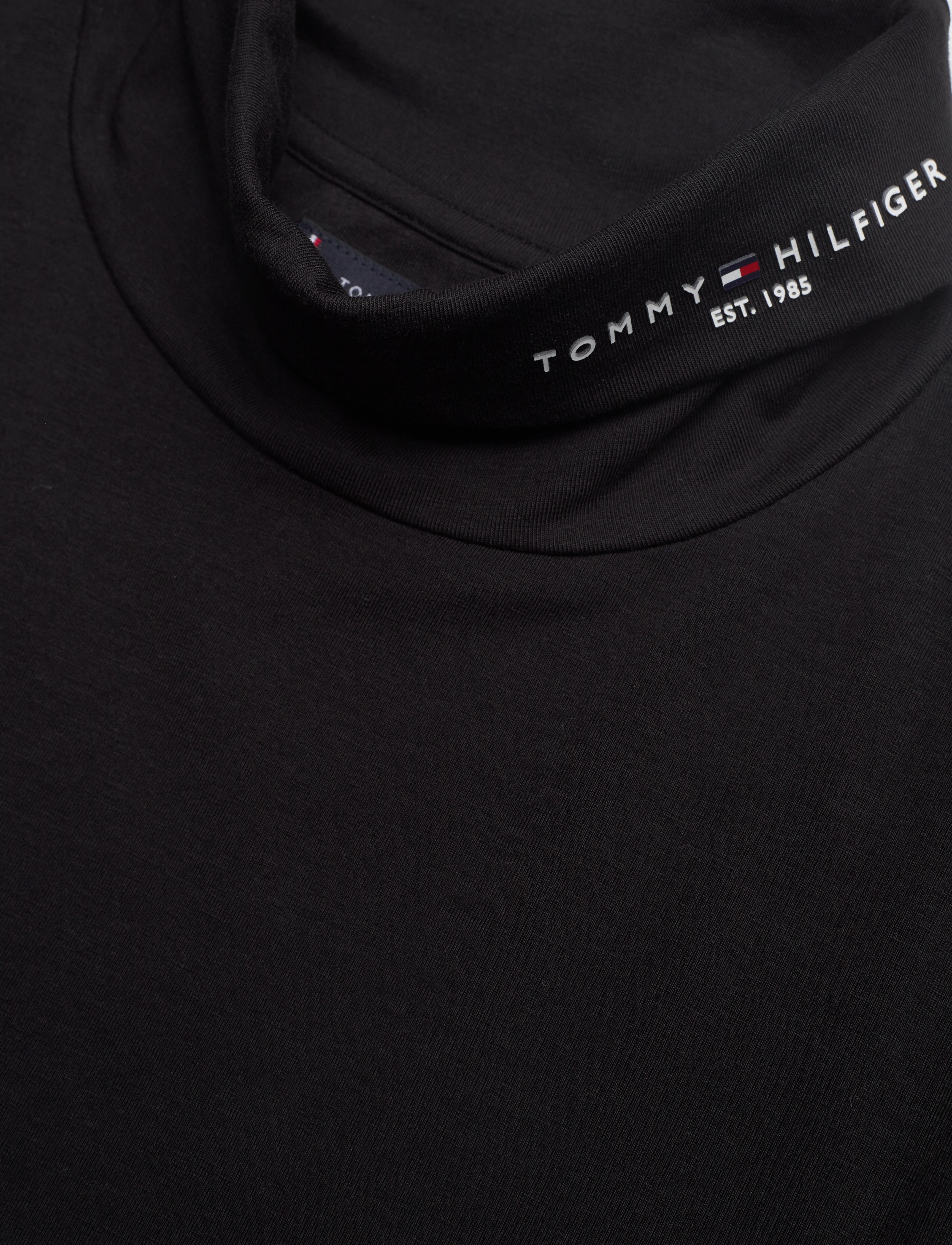 Tommy Hilfiger - TOMMY LOGO ROLL NECK LS TEE - black - 2