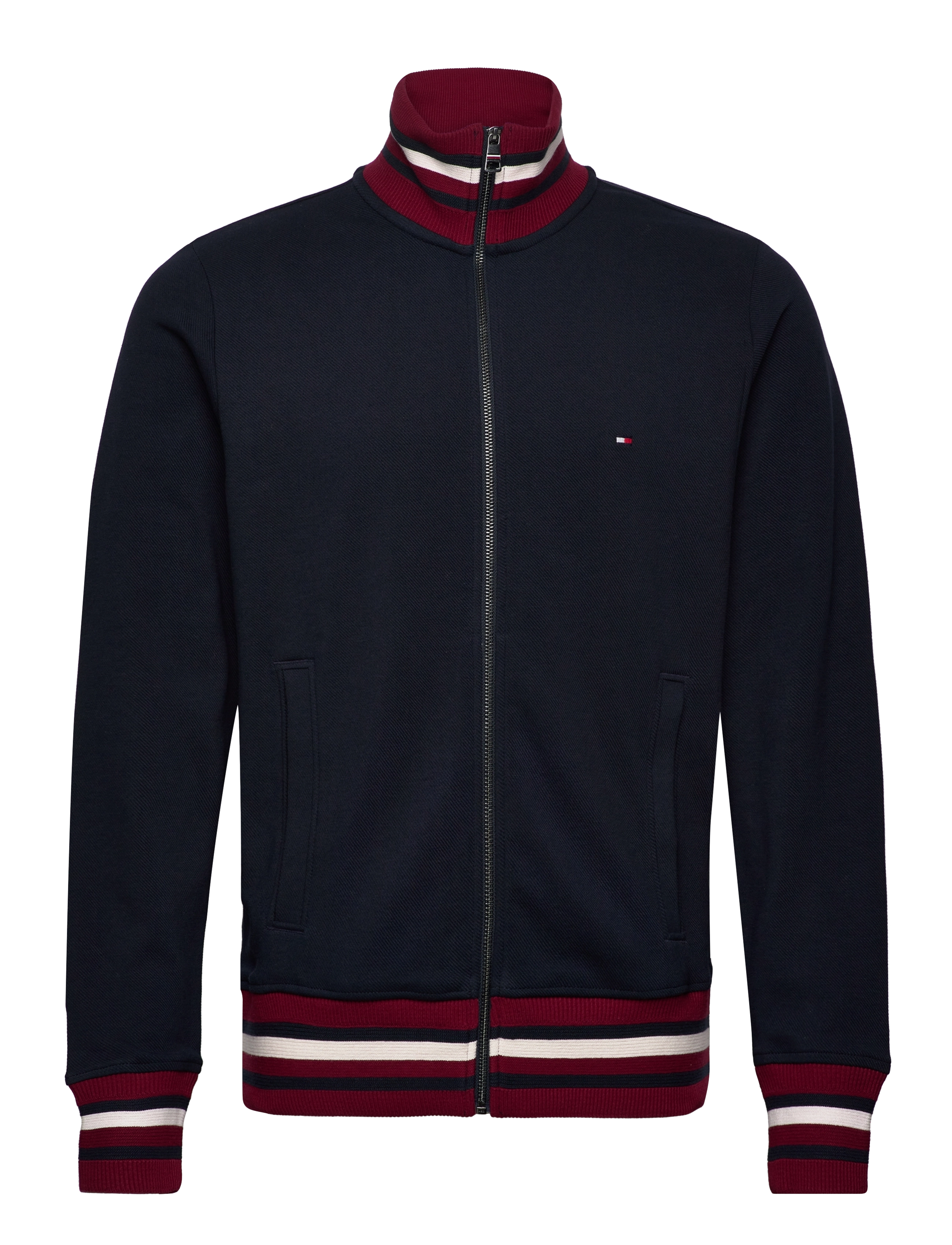 BOLD GLOBAL STRIPE ZIP THROUGH - DESERT SKY