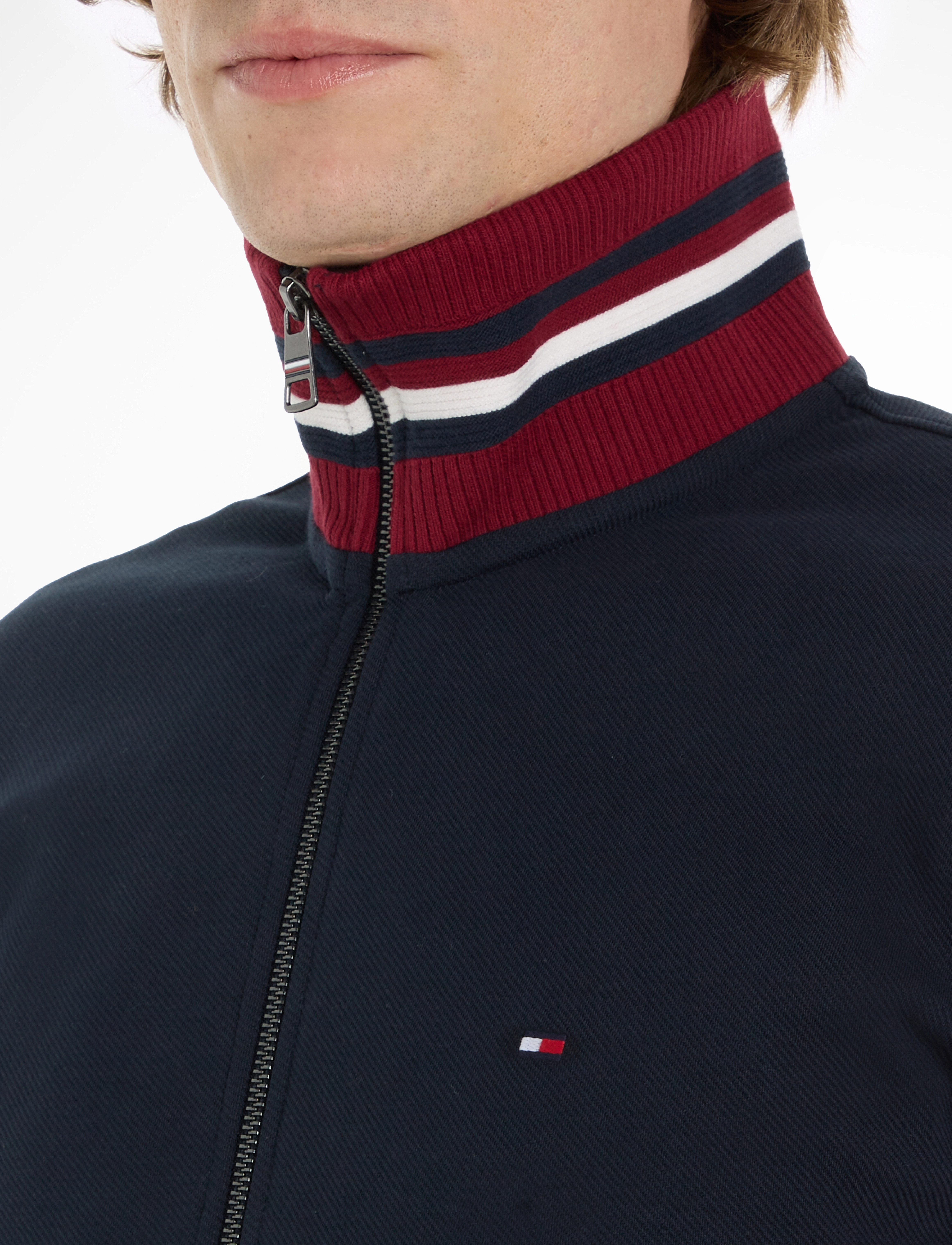 Tommy Hilfiger - BOLD GLOBAL STRIPE ZIP THROUGH - desert sky - 4