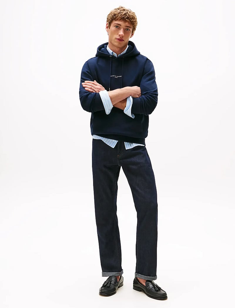 Tommy Hilfiger - TOMMY LOGO TIPPED HOODY - kapuzenpullover - desert sky - 2