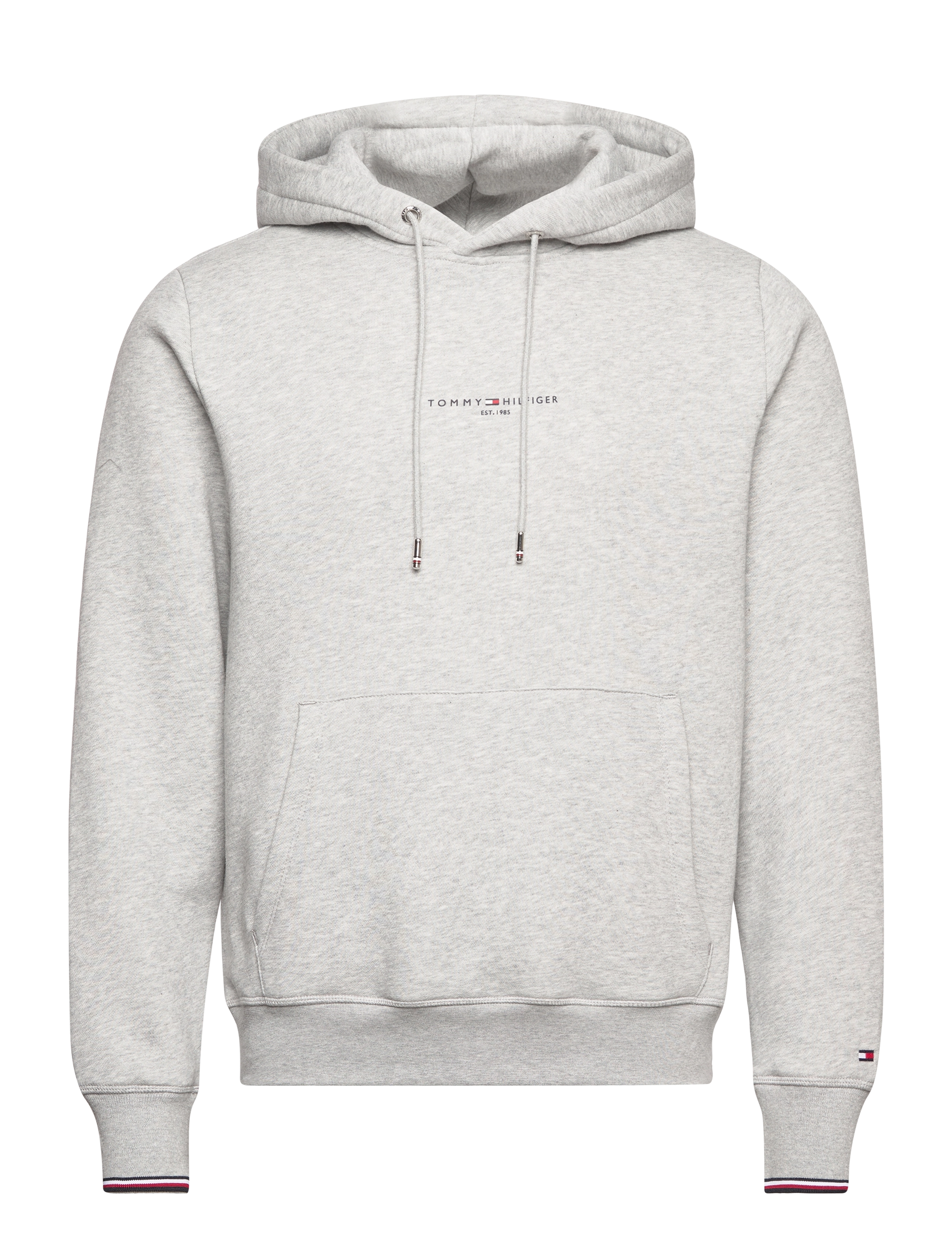 Tommy Hilfiger TOMMY LOGO TIPPED HOODY - Tommy Hilfiger - LIGHT GREY HEATHER / grey