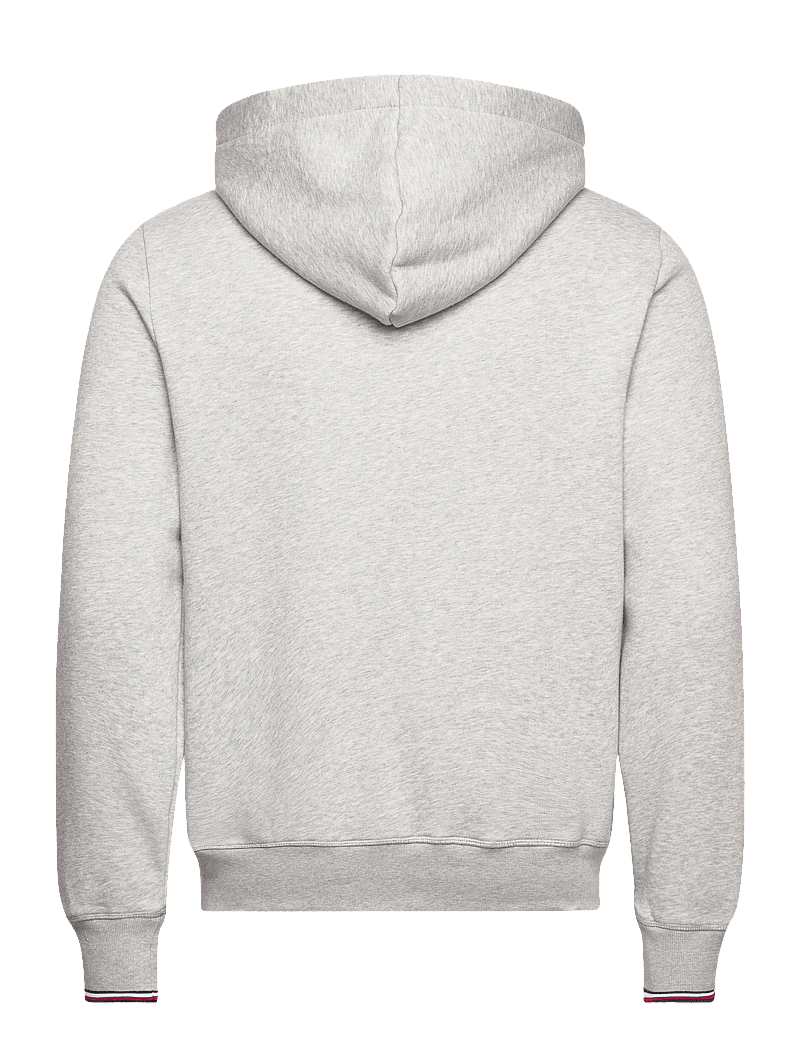 Tommy Hilfiger - TOMMY LOGO TIPPED HOODY - džemperiai su gobtuvu - light grey heather - 1
