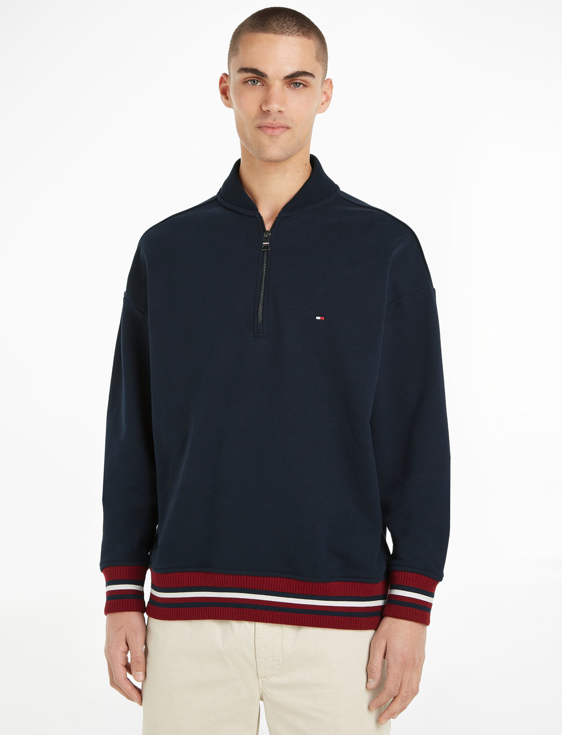 Tommy hilfiger hot sale half zip