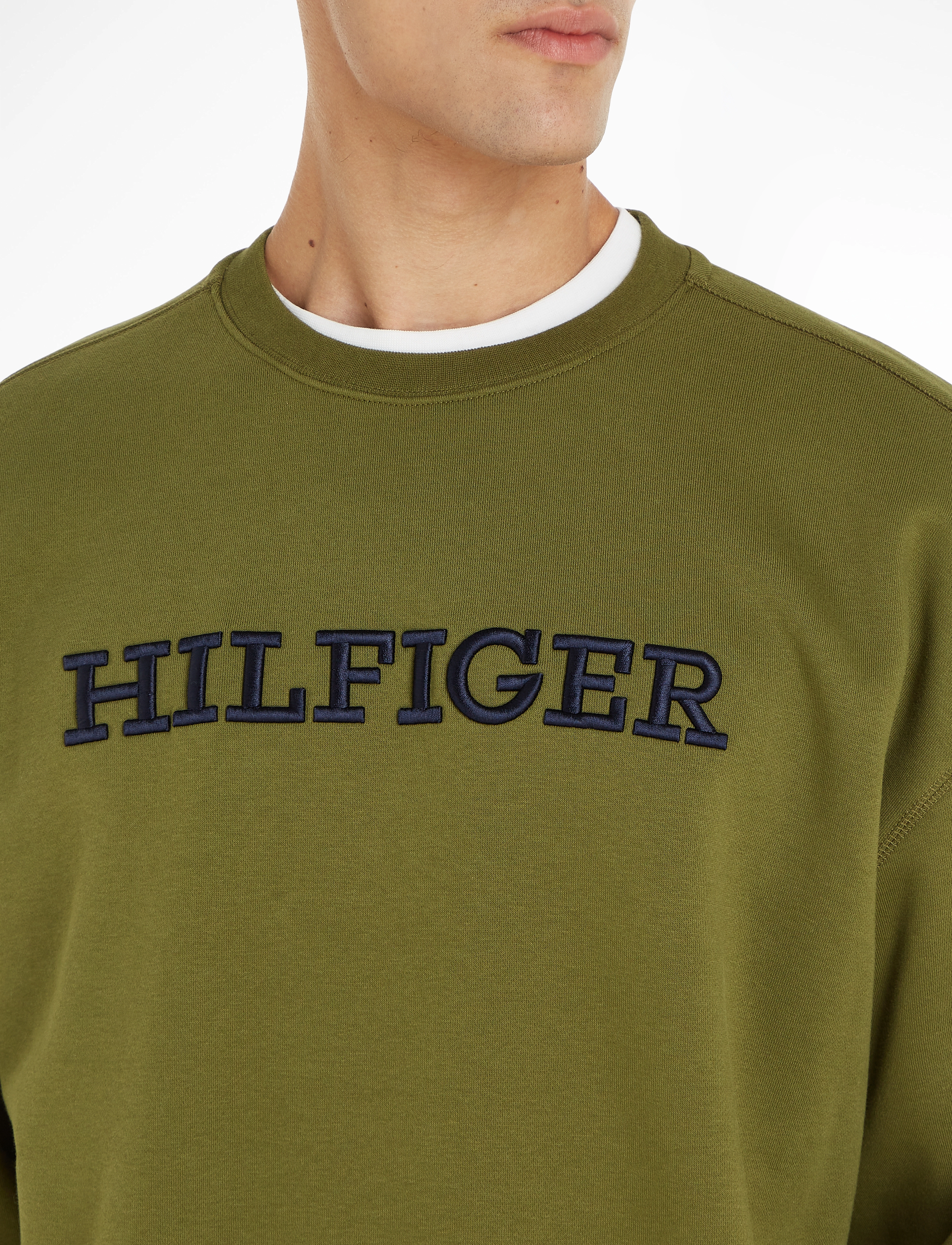 Tommy Hilfiger - MONOTYPE EMBRO SWEATSHIRT - putting green - 3