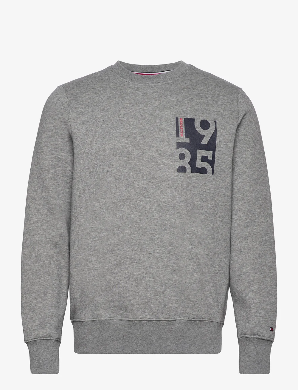 Grey tommy hilfiger crew neck cheap