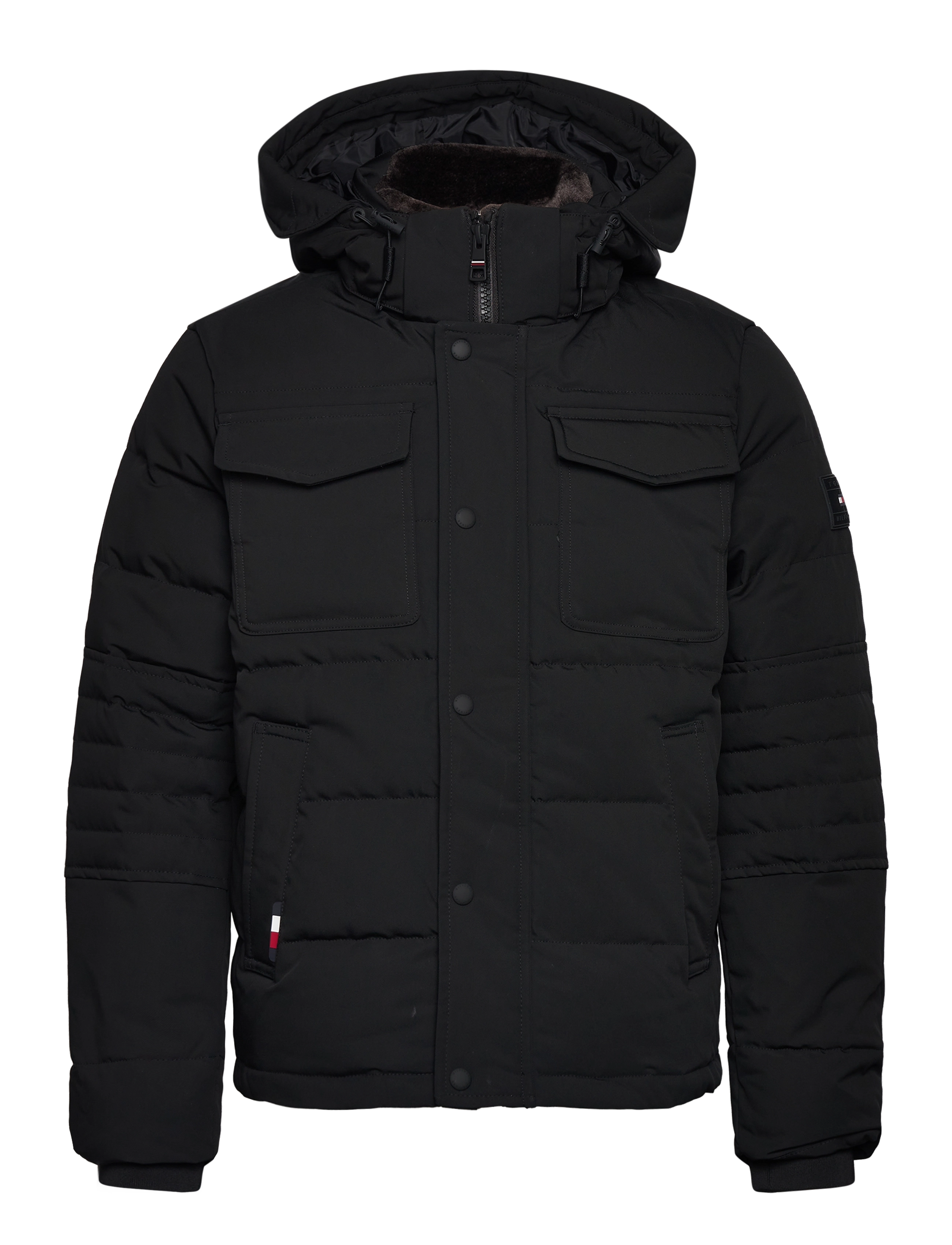 ROCKIE UTILITY HOODED JACKET - BLACK