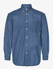 Tommy Hilfiger - DENIM SHIRT - kasdienio stiliaus marškiniai - medium indigo - 0