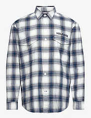 Tommy Hilfiger - SHADOW CHECK OVERSHIRT - mænd - carbon navy / multi - 0
