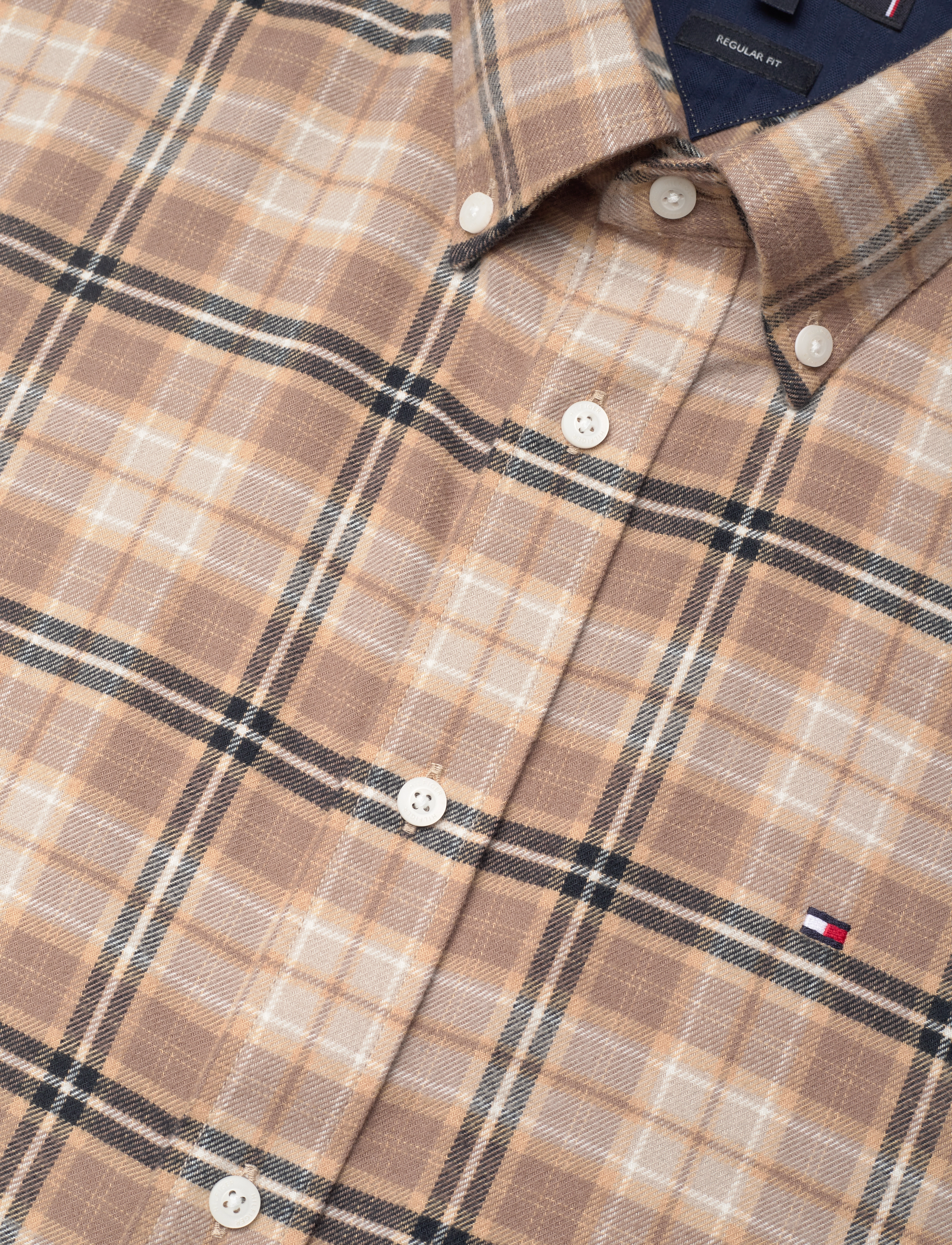 Tommy Hilfiger - BRUSHED TOMMY TARTAN SMALL SHIRT - classic khaki / multi - 3
