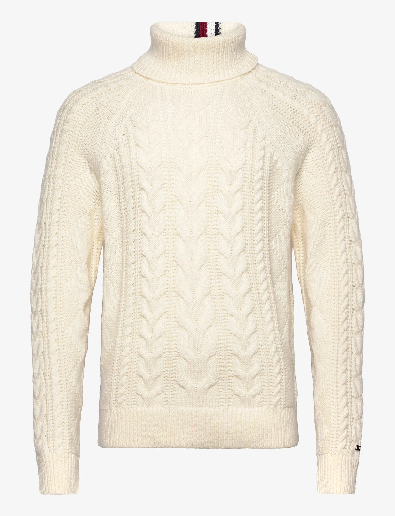 Tommy Hilfiger - DC CABLE ROLL NECK - ecru - 0