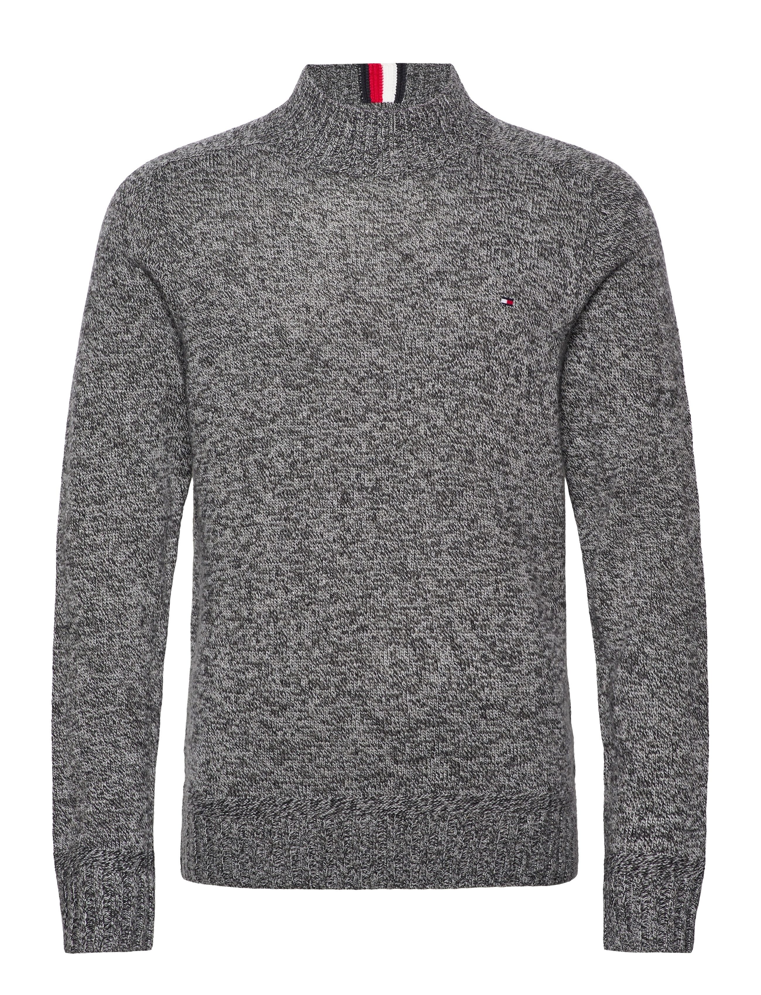 Tommy Hilfiger - MULTI HTR MERINO MOCK NK - grey mouline labdip g - 0
