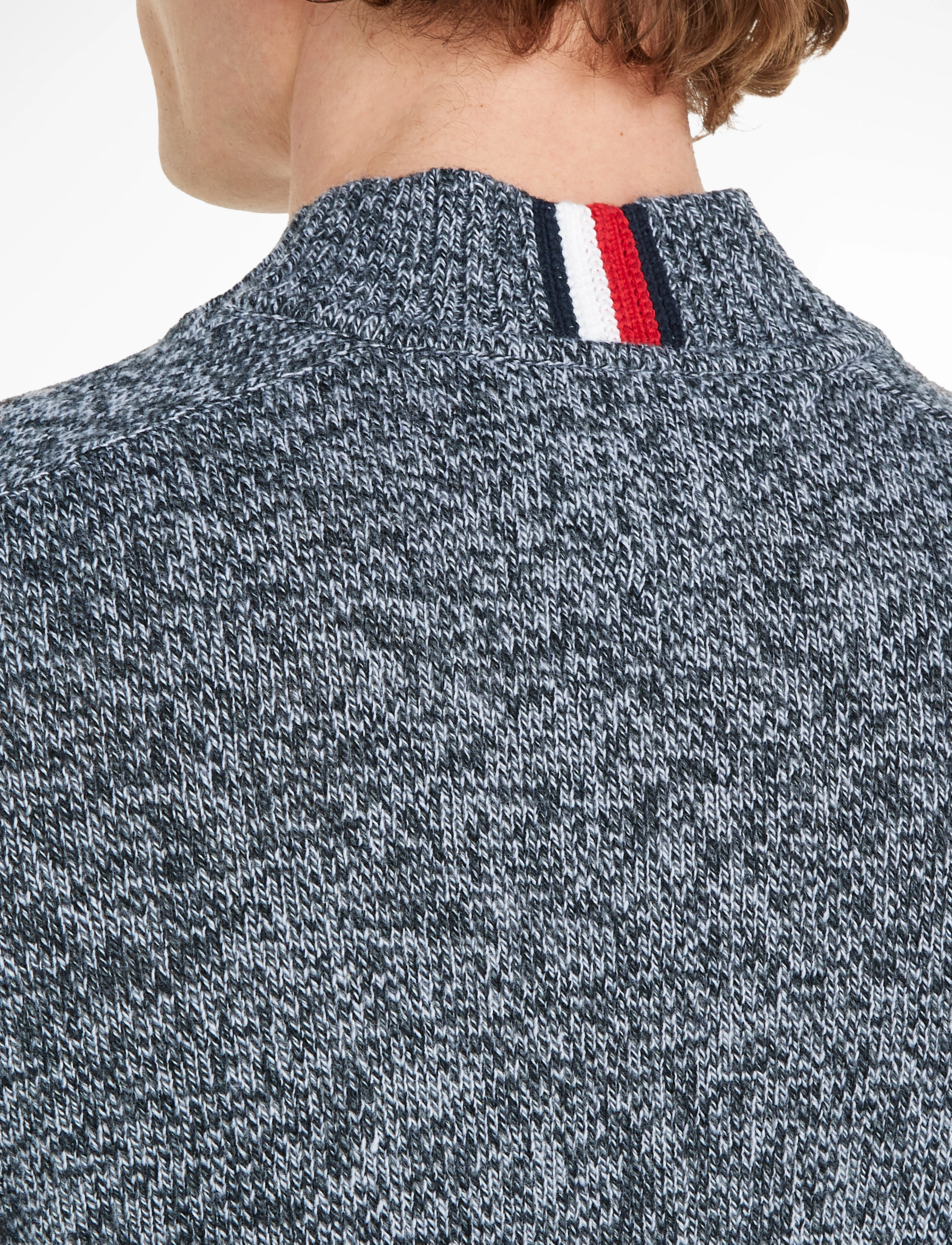 Tommy Hilfiger - MULTI HTR MERINO MOCK NK - grey mouline labdip g - 3