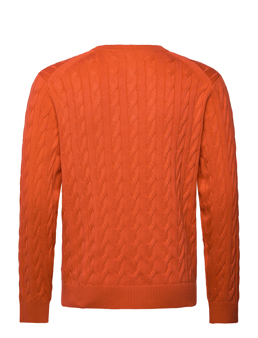 Tommy Hilfiger - CLASSIC COTTON CABLE CREW NECK - rundhals - brilliant orange - 2