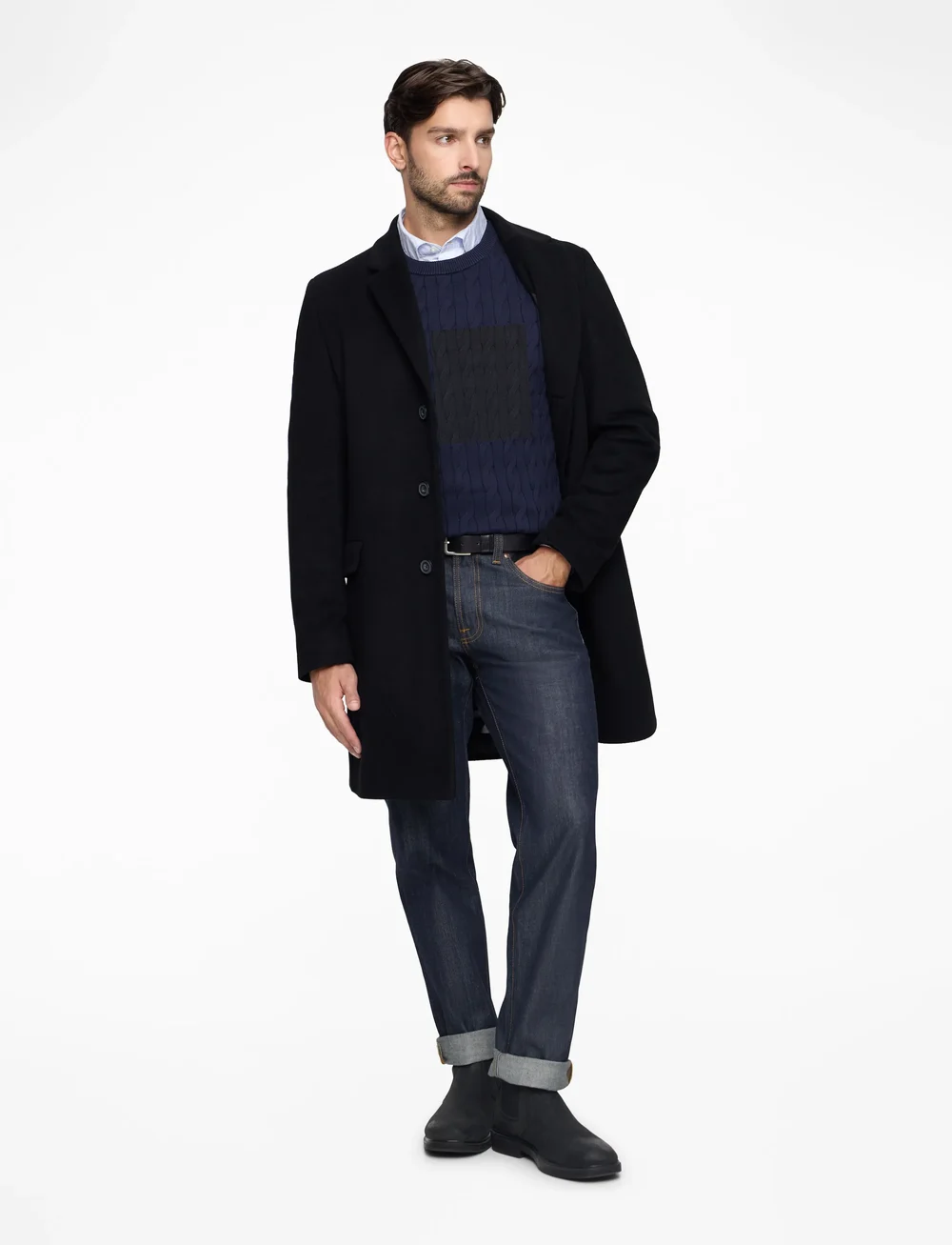 Tommy Hilfiger - CLASSIC COTTON CABLE CREW NECK - round necks - desert sky - 2