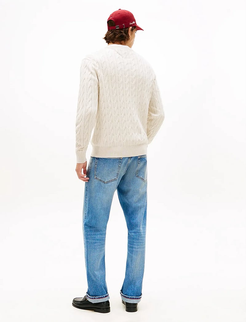 Tommy Hilfiger - CLASSIC COTTON CABLE CREW NECK - rund hals - heathered oatmilk - 2
