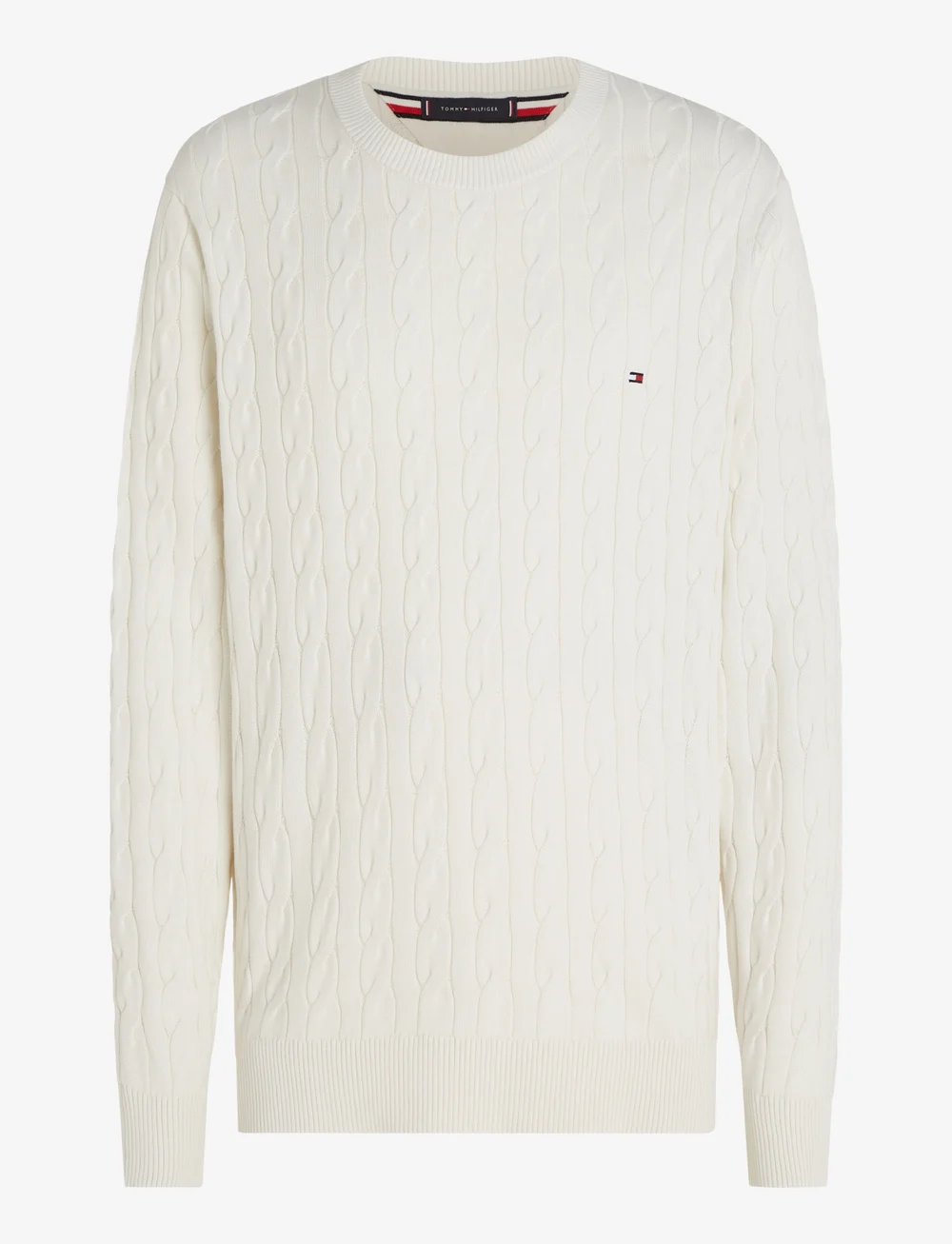 Tommy Hilfiger - CLASSIC COTTON CABLE CREW NECK - rundhals - ivory - 1