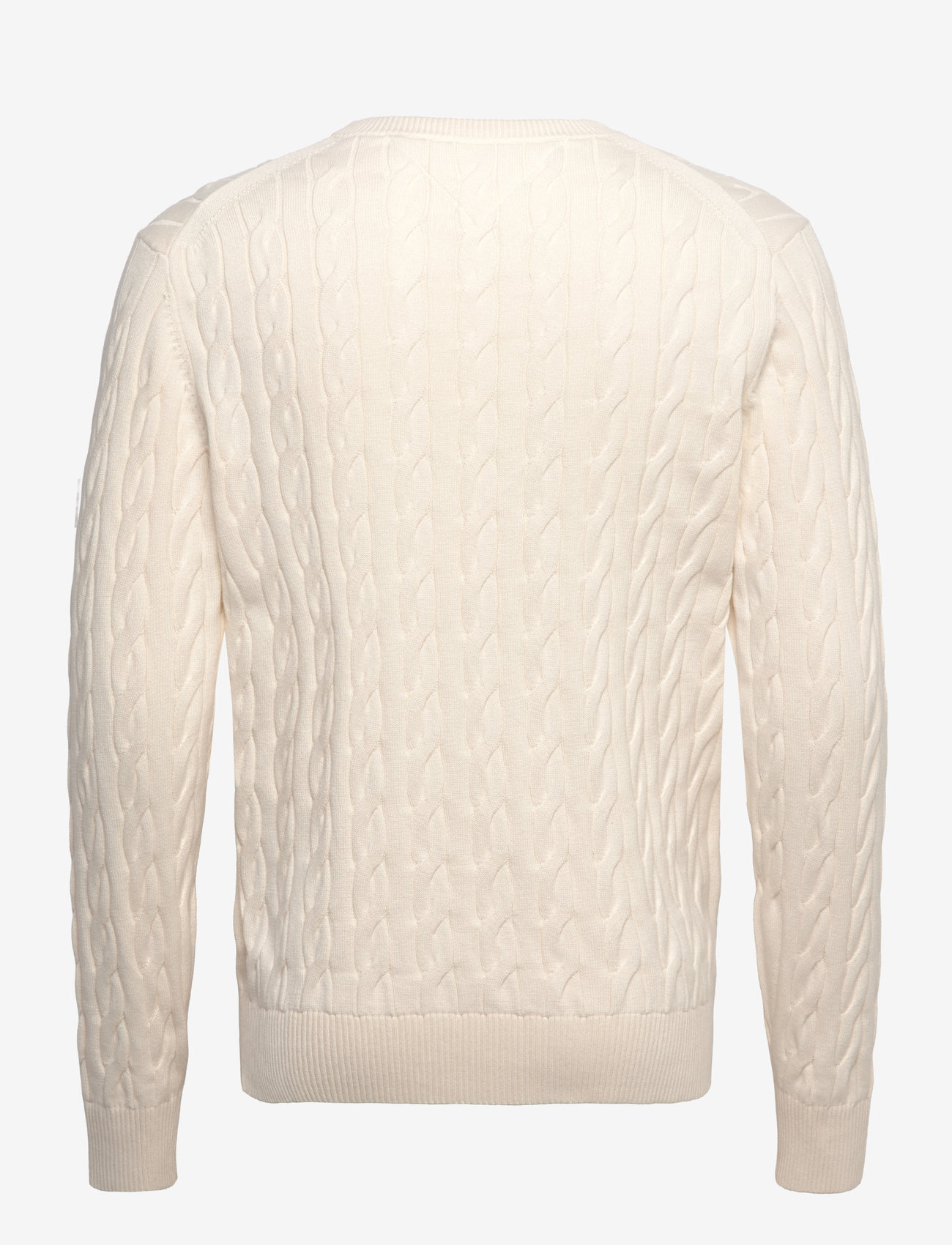 Tommy Hilfiger - CLASSIC COTTON CABLE CREW NECK - rund hals - ivory petal - 2