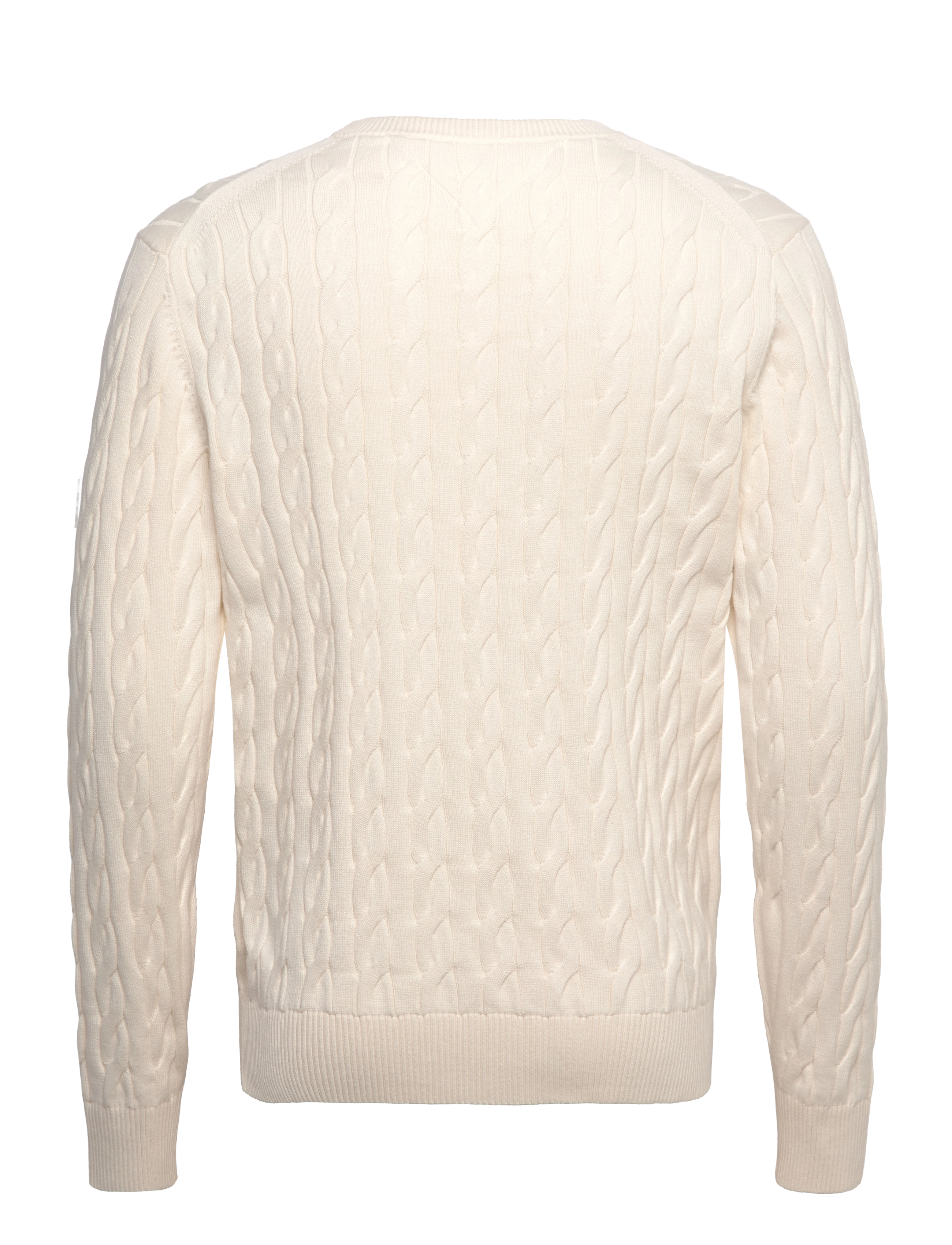 Tommy Hilfiger - CLASSIC COTTON CABLE CREW NECK - rundhalsad - ivory petal - 2