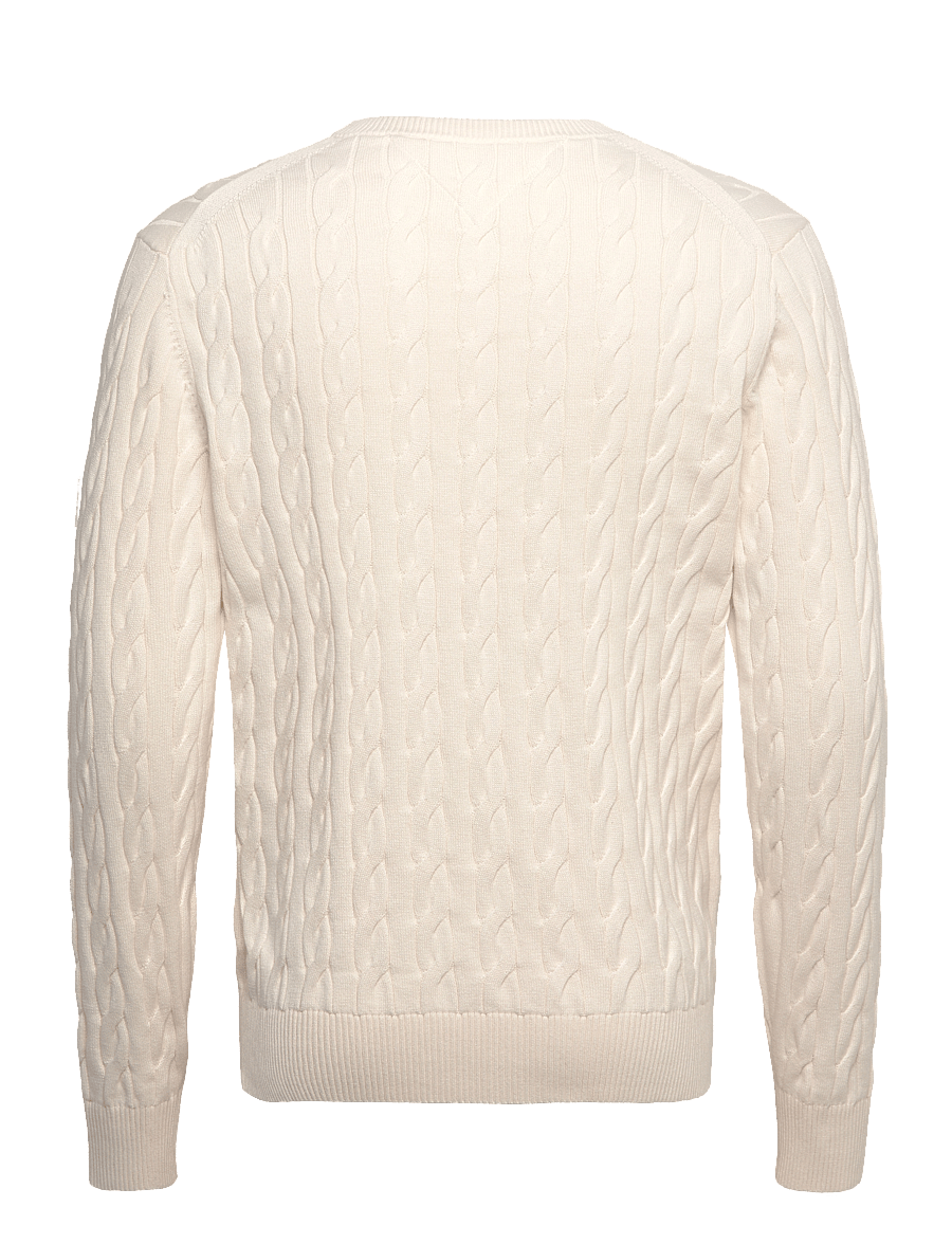 Tommy Hilfiger - CLASSIC COTTON CABLE CREW NECK - rundhals - ivory petal - 2