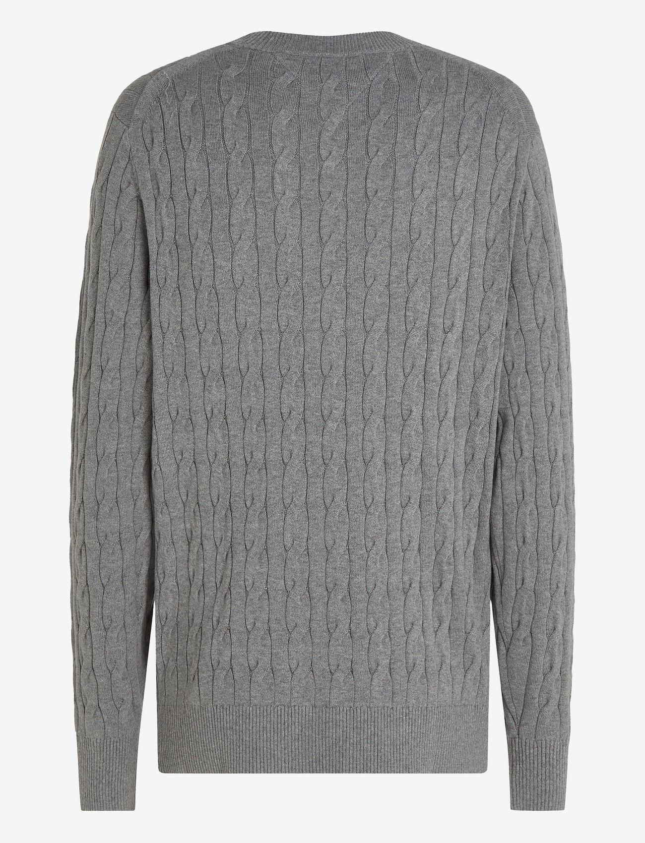 Tommy Hilfiger - CLASSIC COTTON CABLE CREW NECK - rundhals - medium grey heather - 5