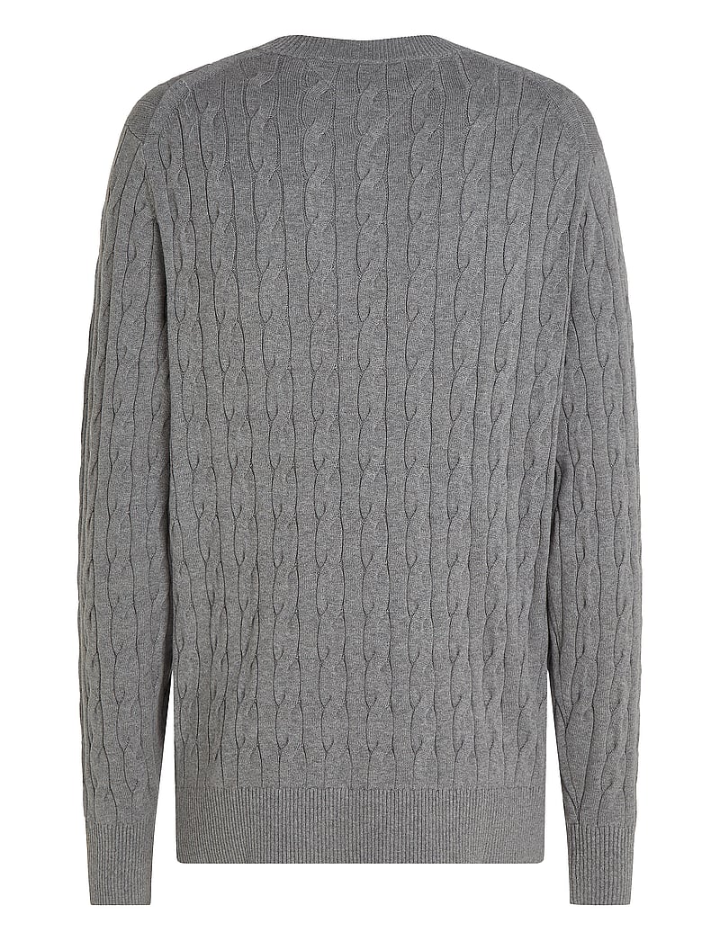 Tommy Hilfiger - CLASSIC COTTON CABLE CREW NECK - rundhals - medium grey heather - 5