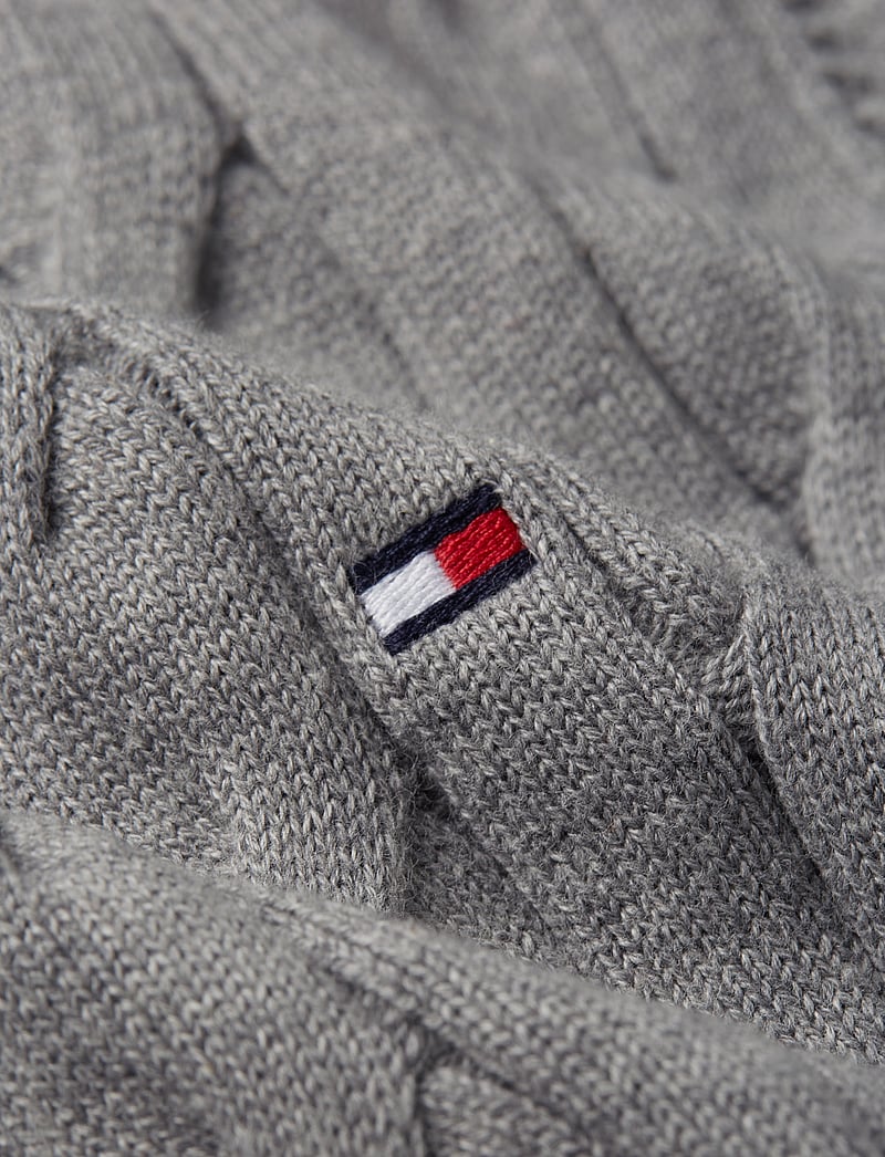 Tommy Hilfiger - CLASSIC COTTON CABLE CREW NECK - rundhals - medium grey heather - 4