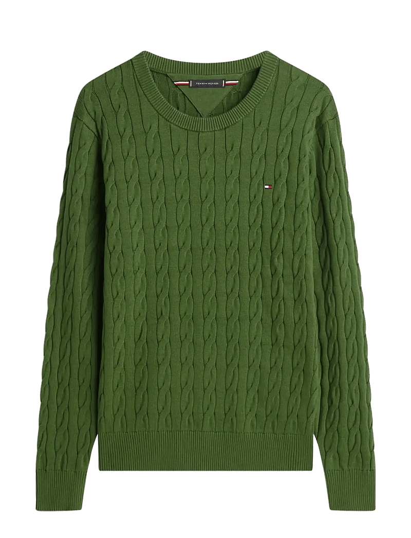 Tommy Hilfiger - CLASSIC COTTON CABLE CREW NECK - Ümmarguse kaelusega kudumid - mountain pine - 1