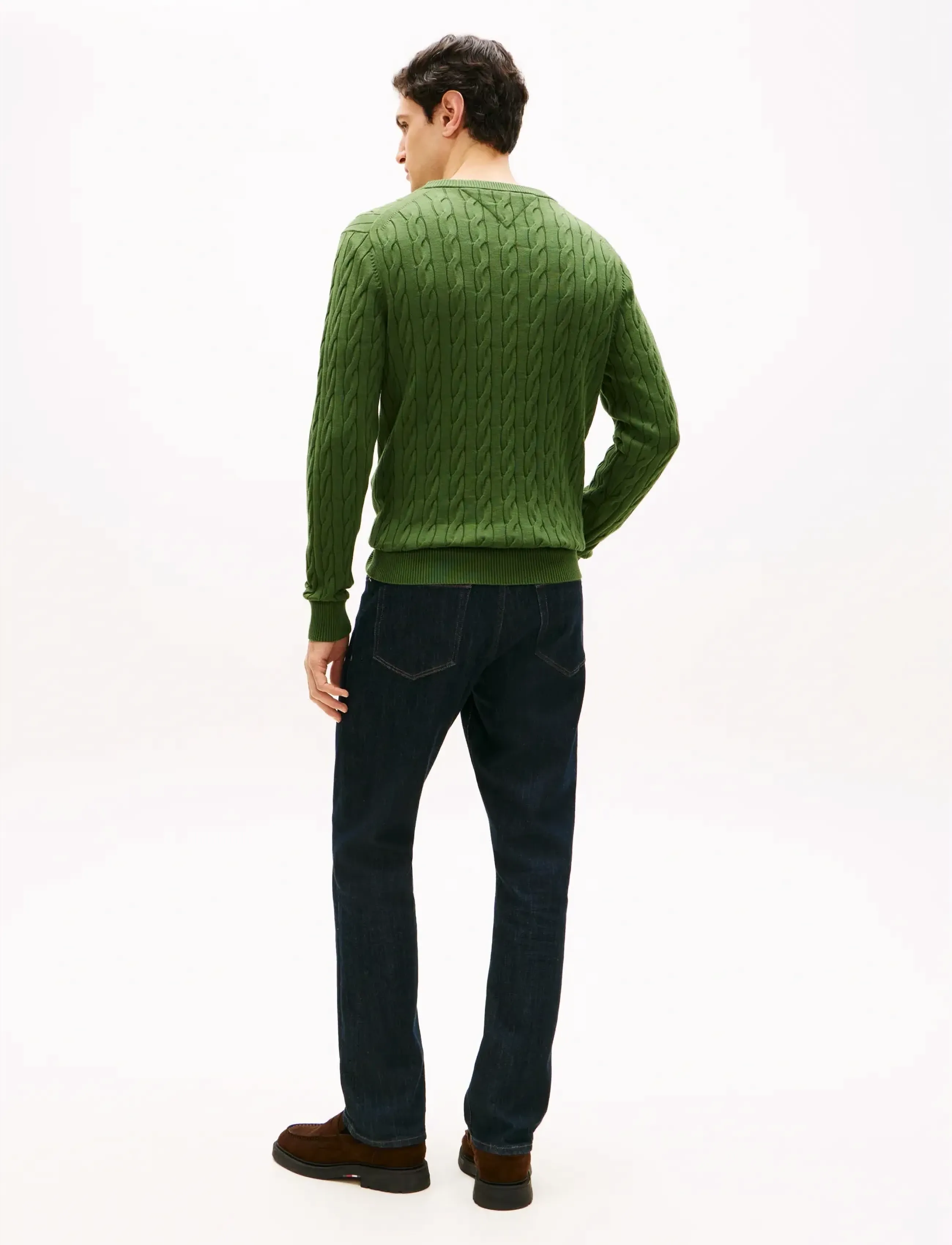 Tommy Hilfiger - CLASSIC COTTON CABLE CREW NECK - knitted round necks - mountain pine - 2