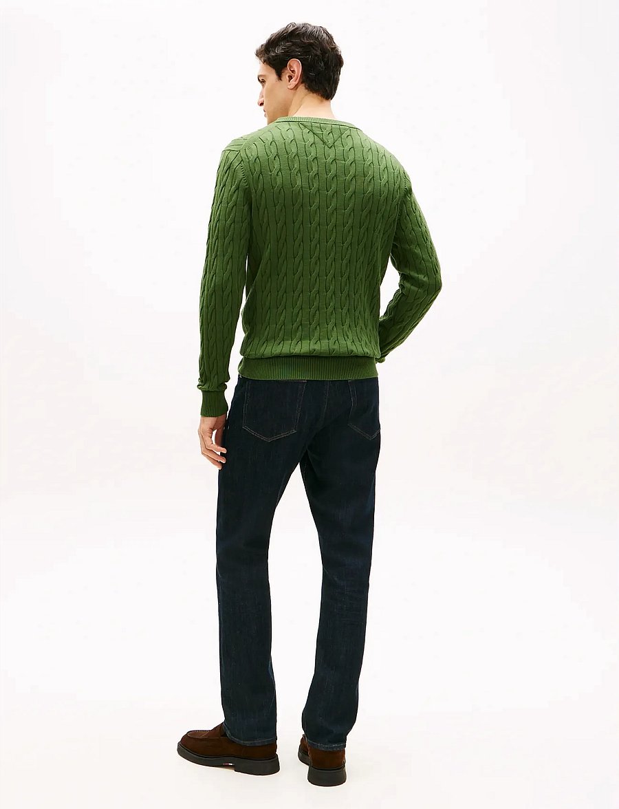 Tommy Hilfiger - CLASSIC COTTON CABLE CREW NECK - Ümara kaelusega - mountain pine - 2