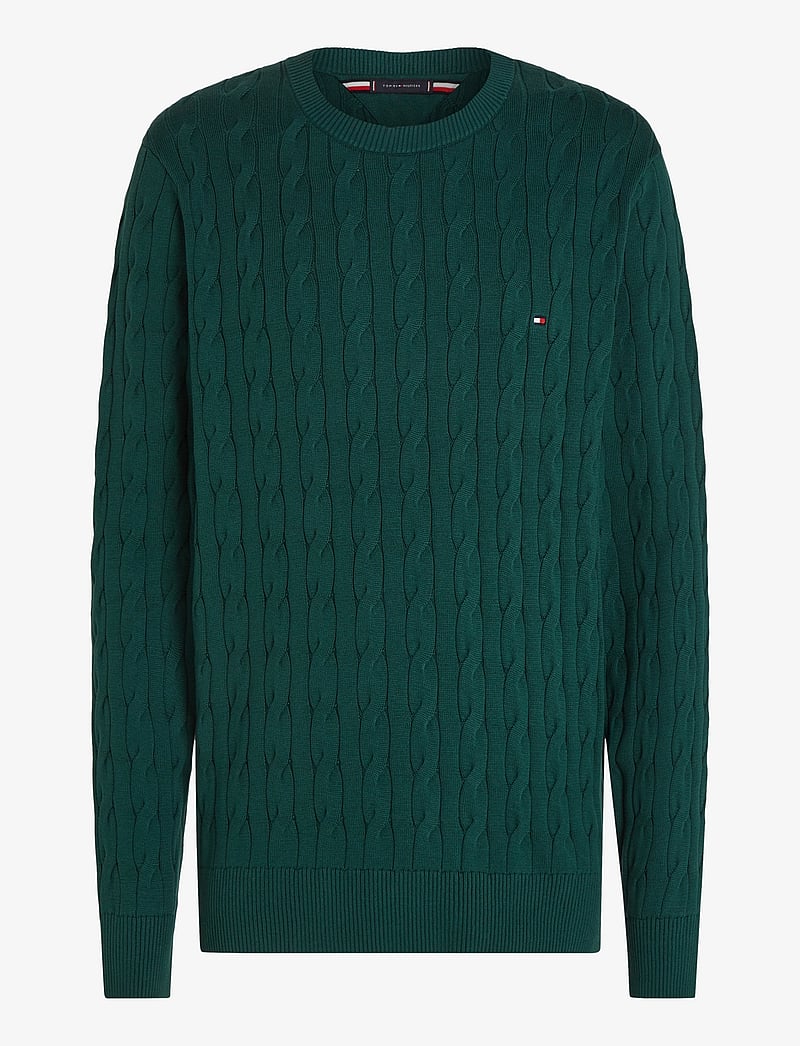 Tommy Hilfiger - CLASSIC COTTON CABLE CREW NECK - rundhalsad - ornamental green - 1