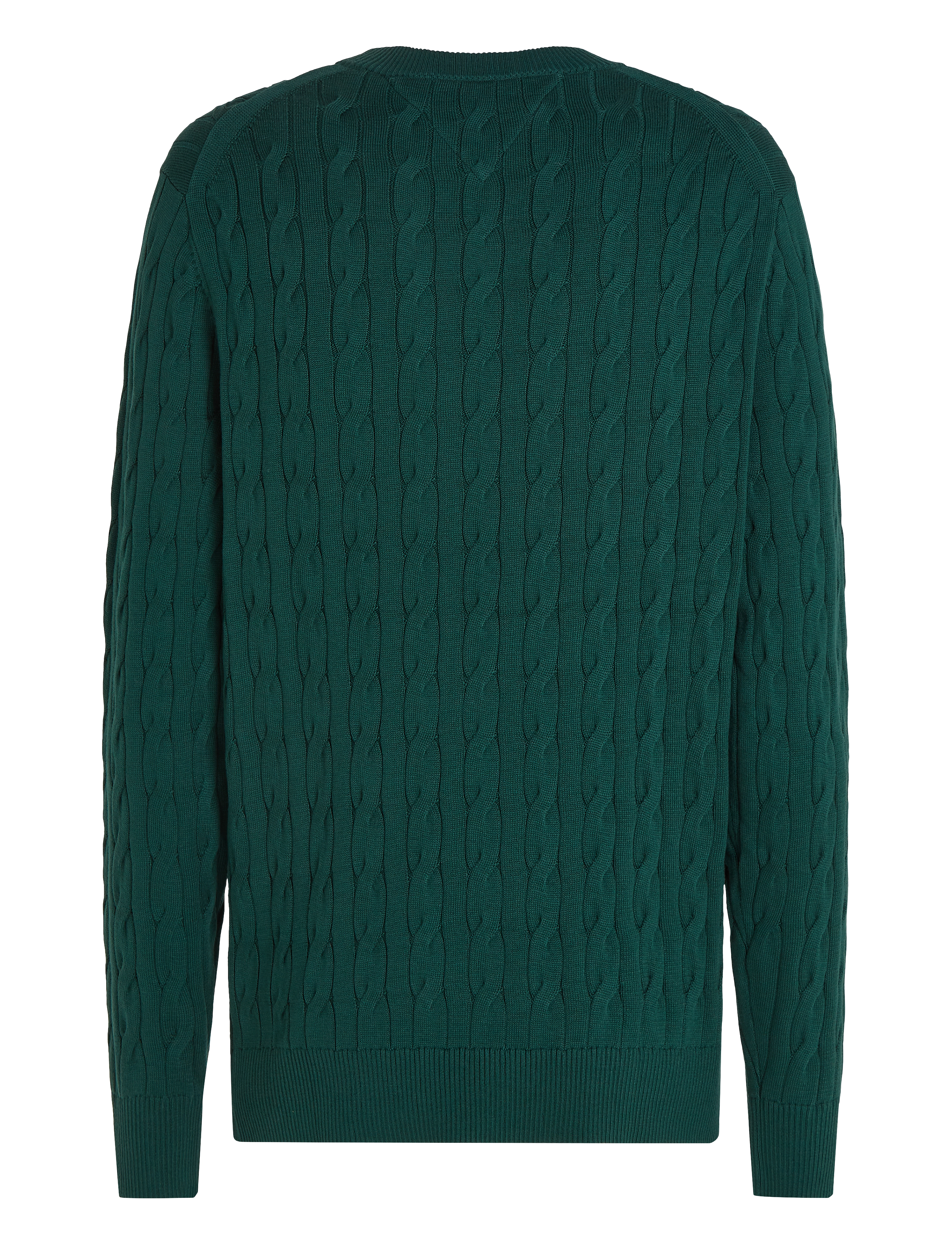 Tommy Hilfiger - CLASSIC COTTON CABLE CREW NECK - round necks - ornamental green - 5