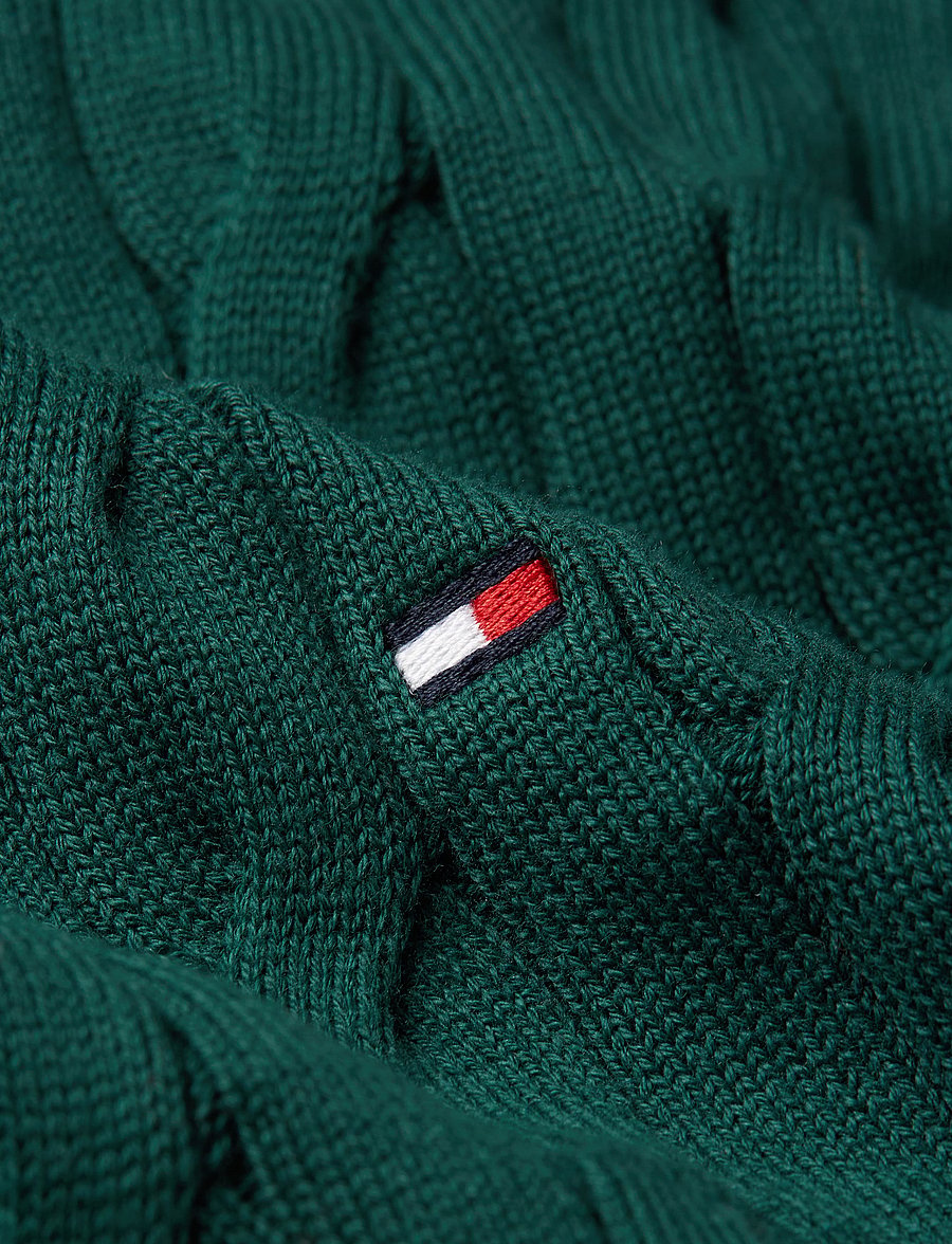 Tommy Hilfiger - CLASSIC COTTON CABLE CREW NECK - rundhals - ornamental green - 4