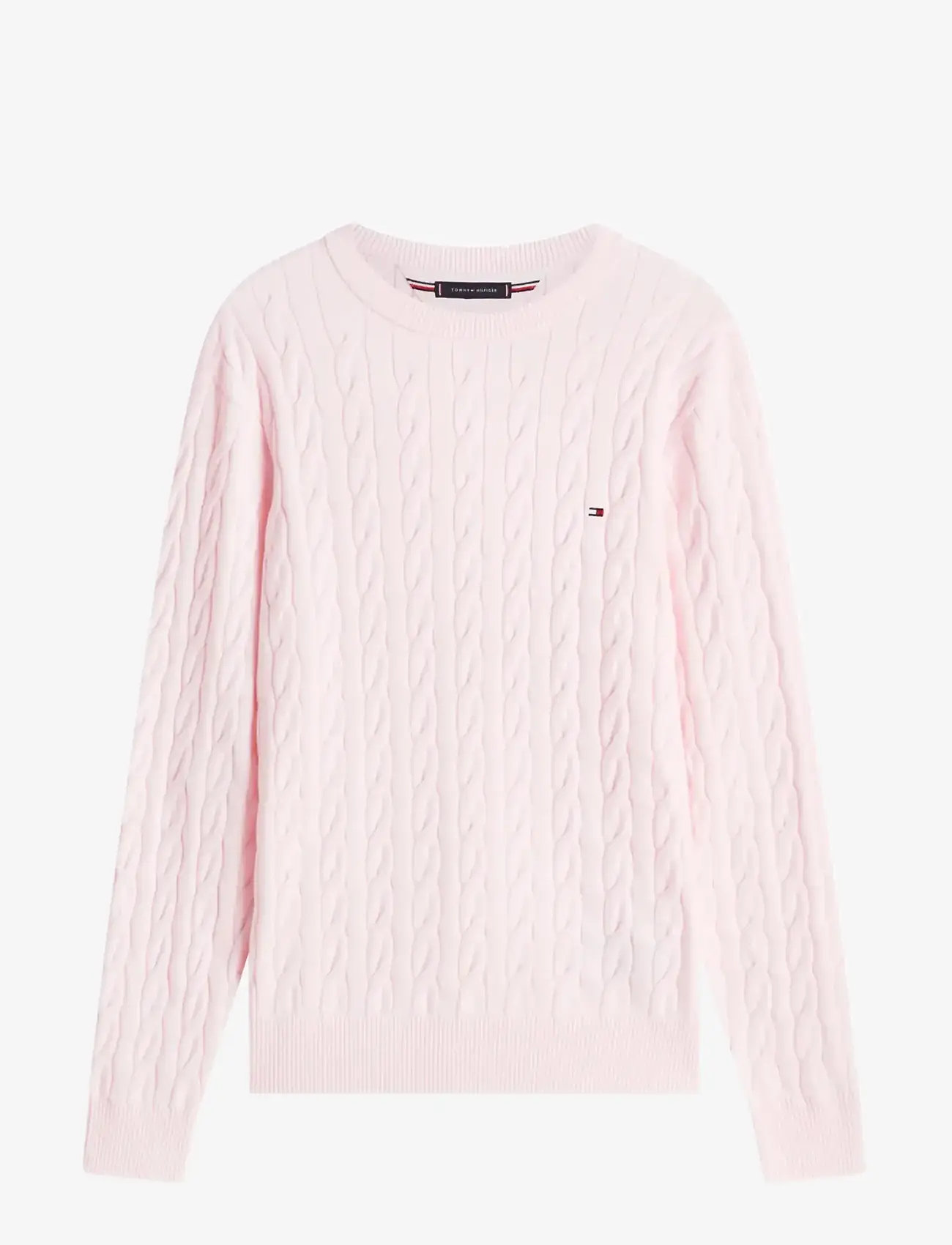 Tommy Hilfiger - CLASSIC COTTON CABLE CREW NECK - rund hals - pink lily - 1