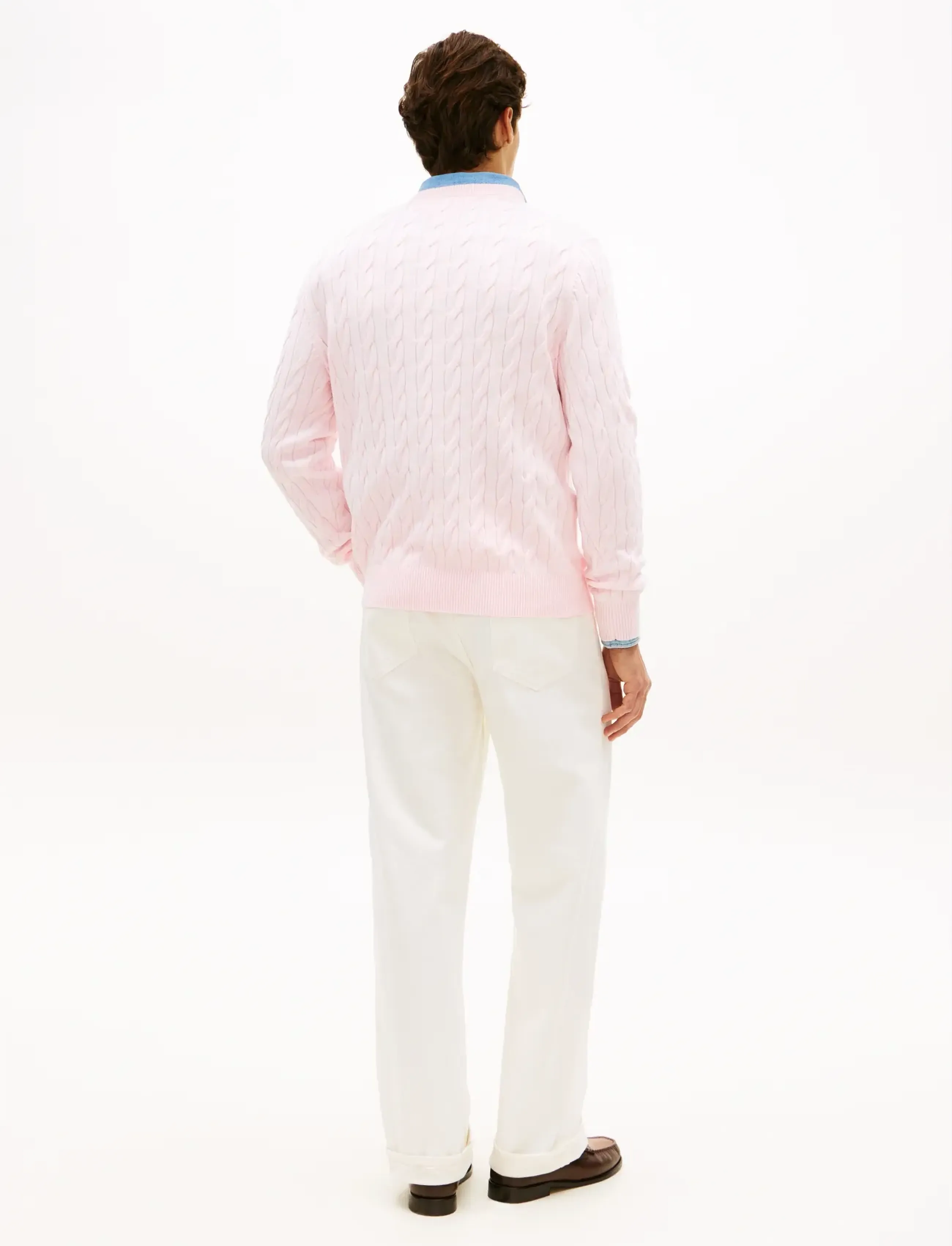 Tommy Hilfiger - CLASSIC COTTON CABLE CREW NECK - round necks - pink lily - 2