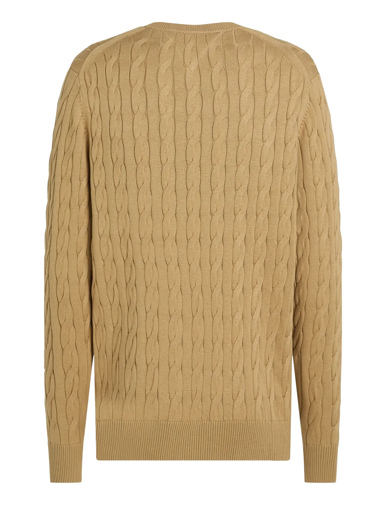 Tommy Hilfiger - CLASSIC COTTON CABLE CREW NECK - rund hals - safari canvas - 2