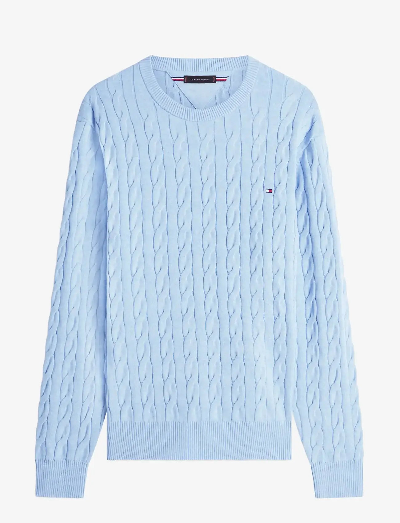 Tommy Hilfiger - CLASSIC COTTON CABLE CREW NECK - rund hals - vessel blue heather - 1