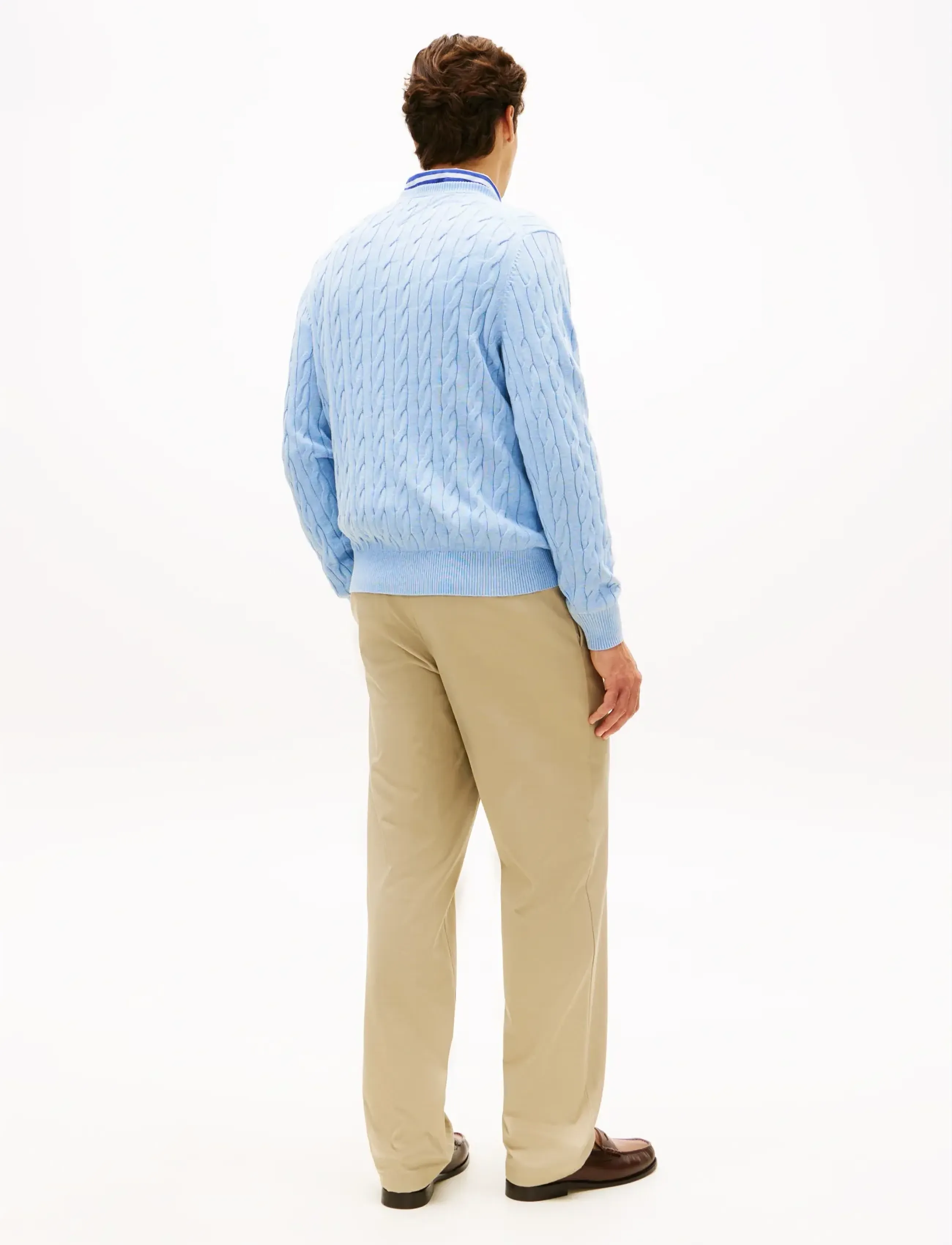 Tommy Hilfiger - CLASSIC COTTON CABLE CREW NECK - round necks - vessel blue heather - 2