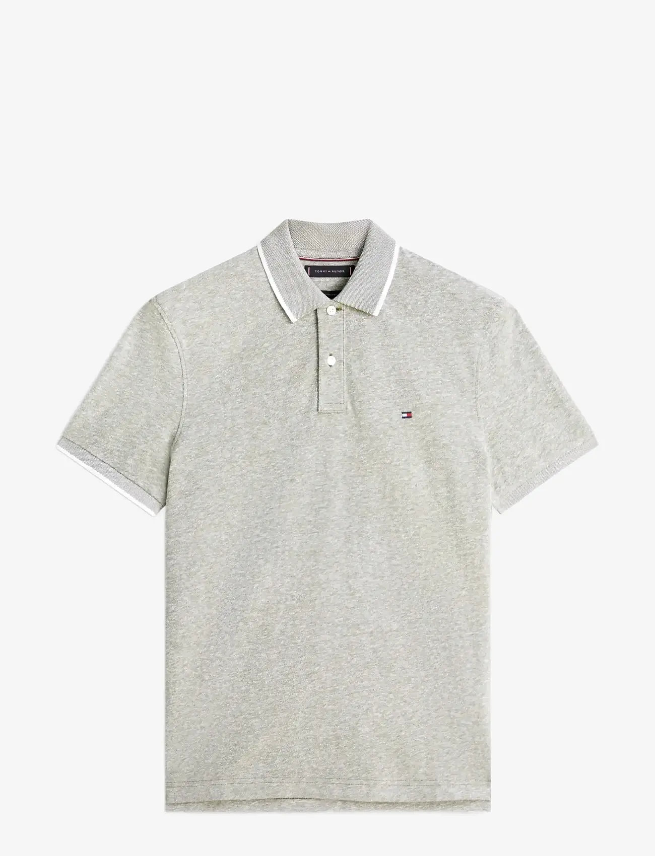 Tommy Hilfiger - COTTON LINEN PIQUE REG POLO - kortærmede poloer - dark artichoke - 1