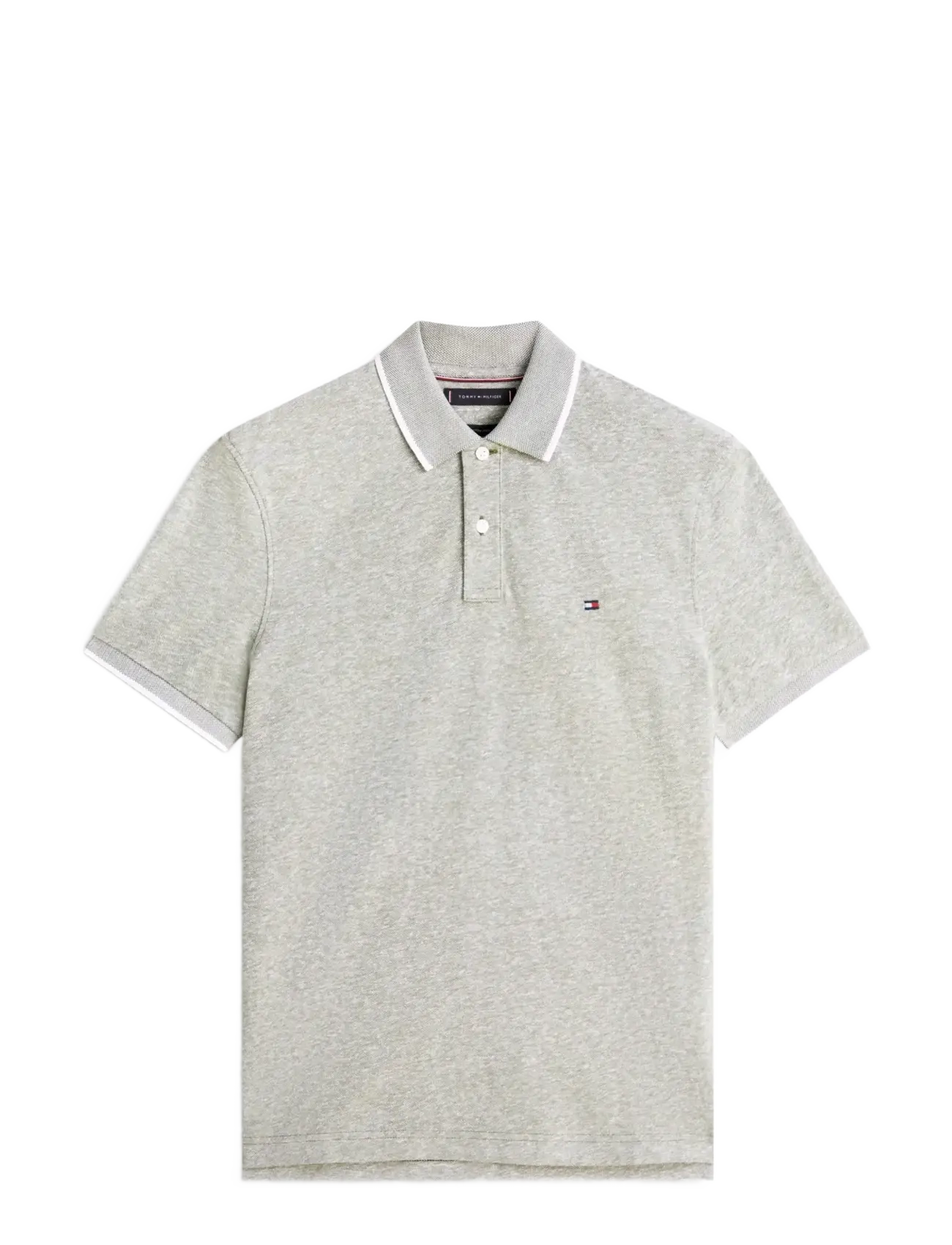 Tommy Hilfiger COTTON LINEN PIQUE REG POLO - Pikéer - DARK ARTICHOKE / grey