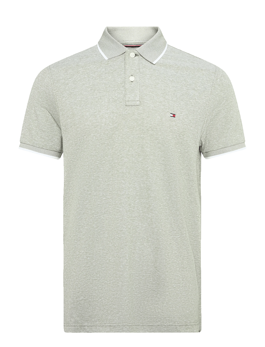 Tommy Hilfiger - COTTON LINEN PIQUE REG POLO - kortärmade pikéer - dark artichoke - 1